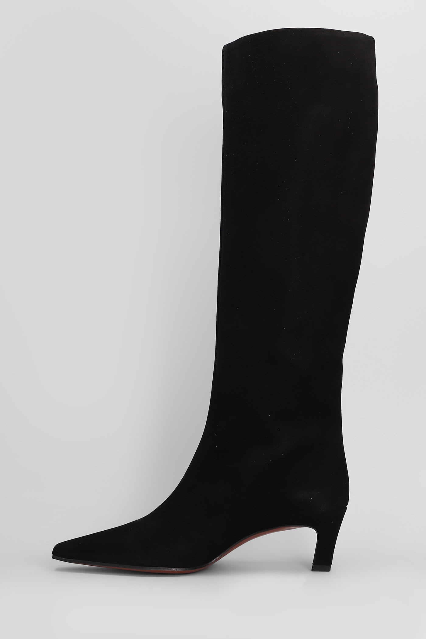 Roberto Festa Fredine High Heels Boots In Black Suede In Black