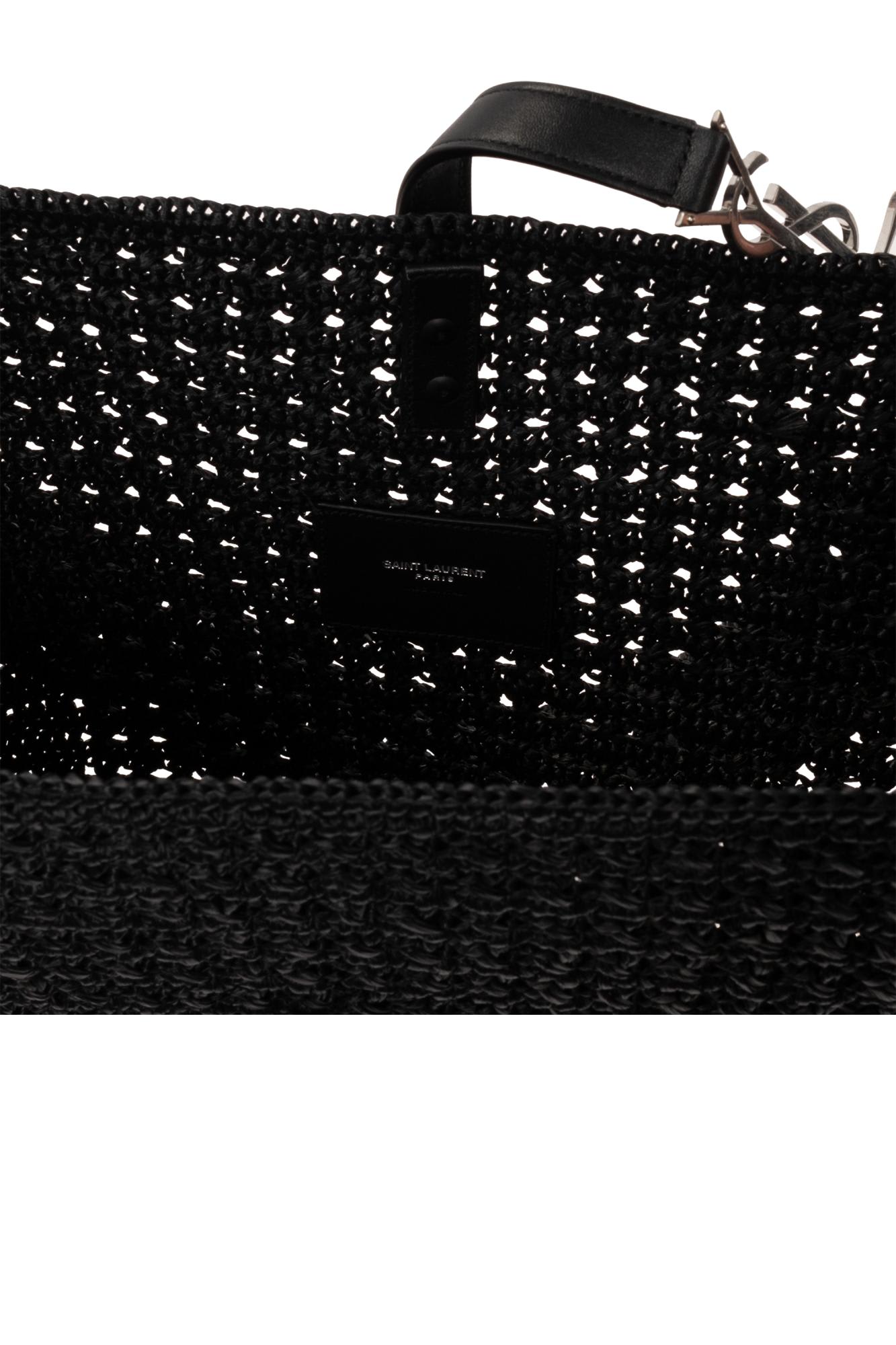 Shop Saint Laurent Le 5 A 7 Medium Shopper Bag In Black