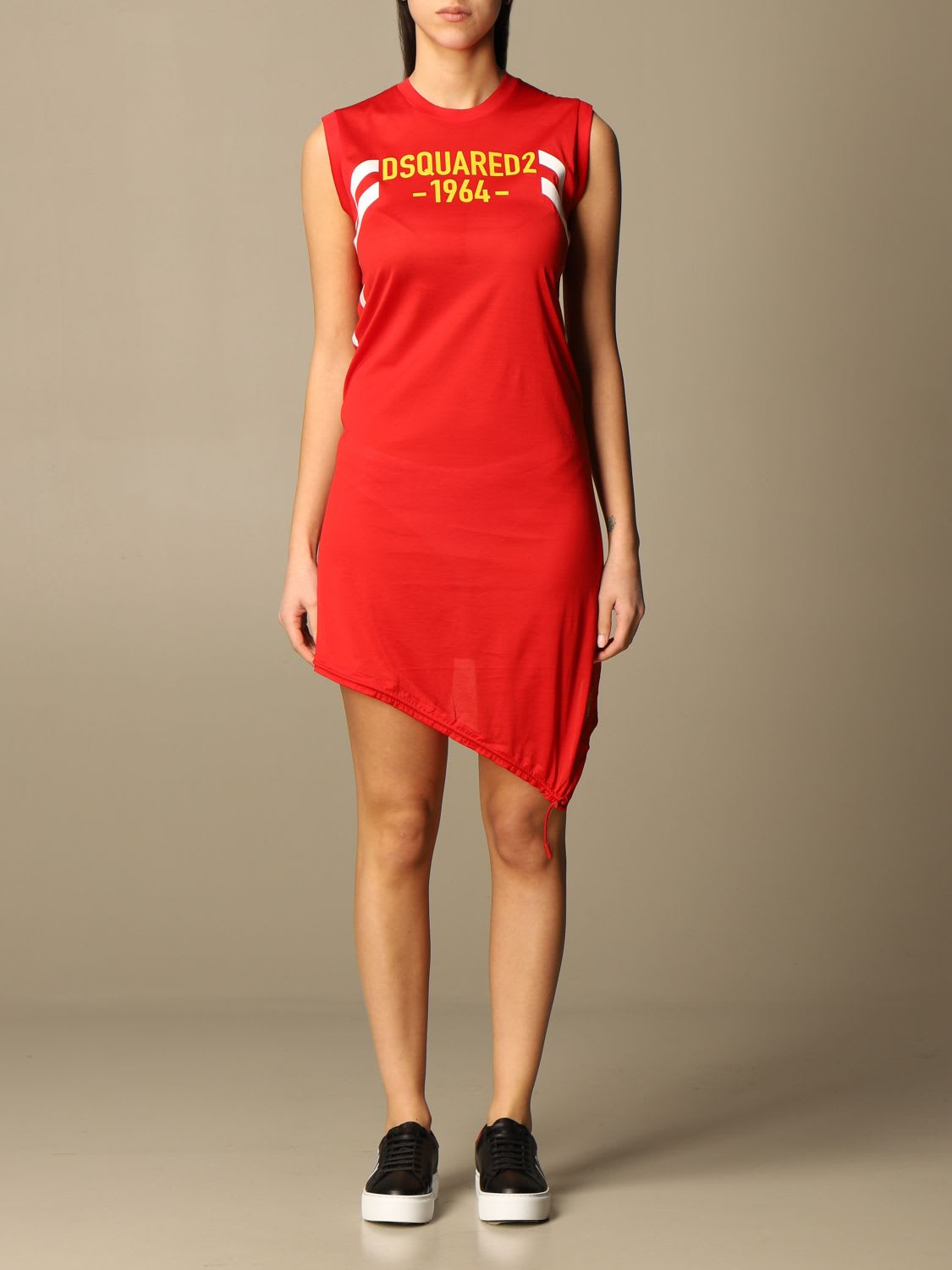Dsquared2 Dress Dsquared2 Cotton T-shirt Dress With 1964 Logo