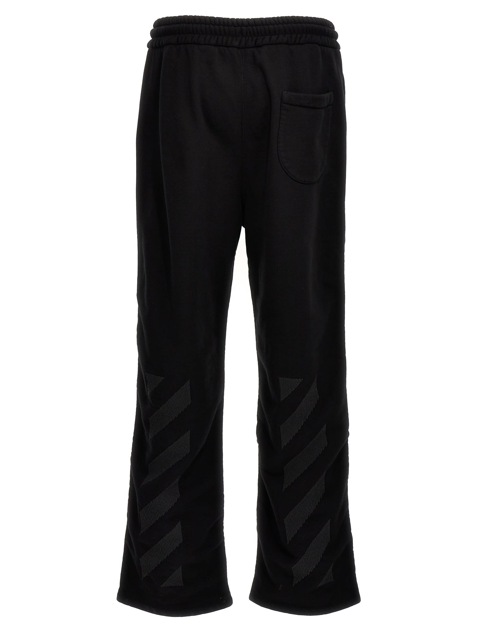 Shop Off-white Cornely Diags Joggers In White/black