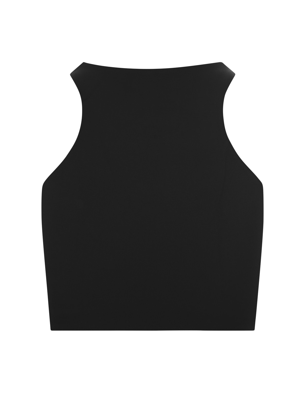 Shop Off-white Black Sleeveless Crop Top With Logo