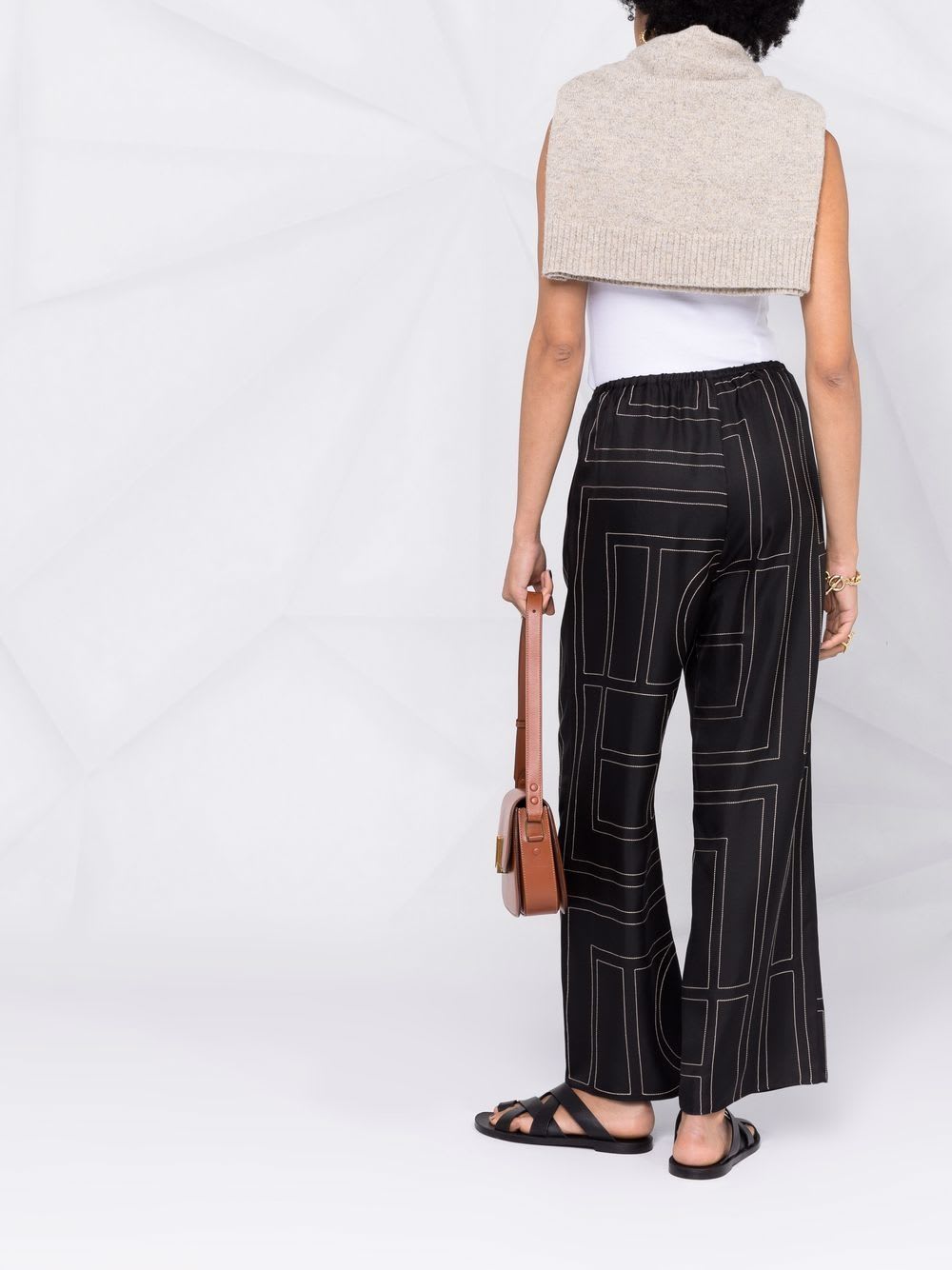 Totême Toteme Silk Pajama Trousers In Black