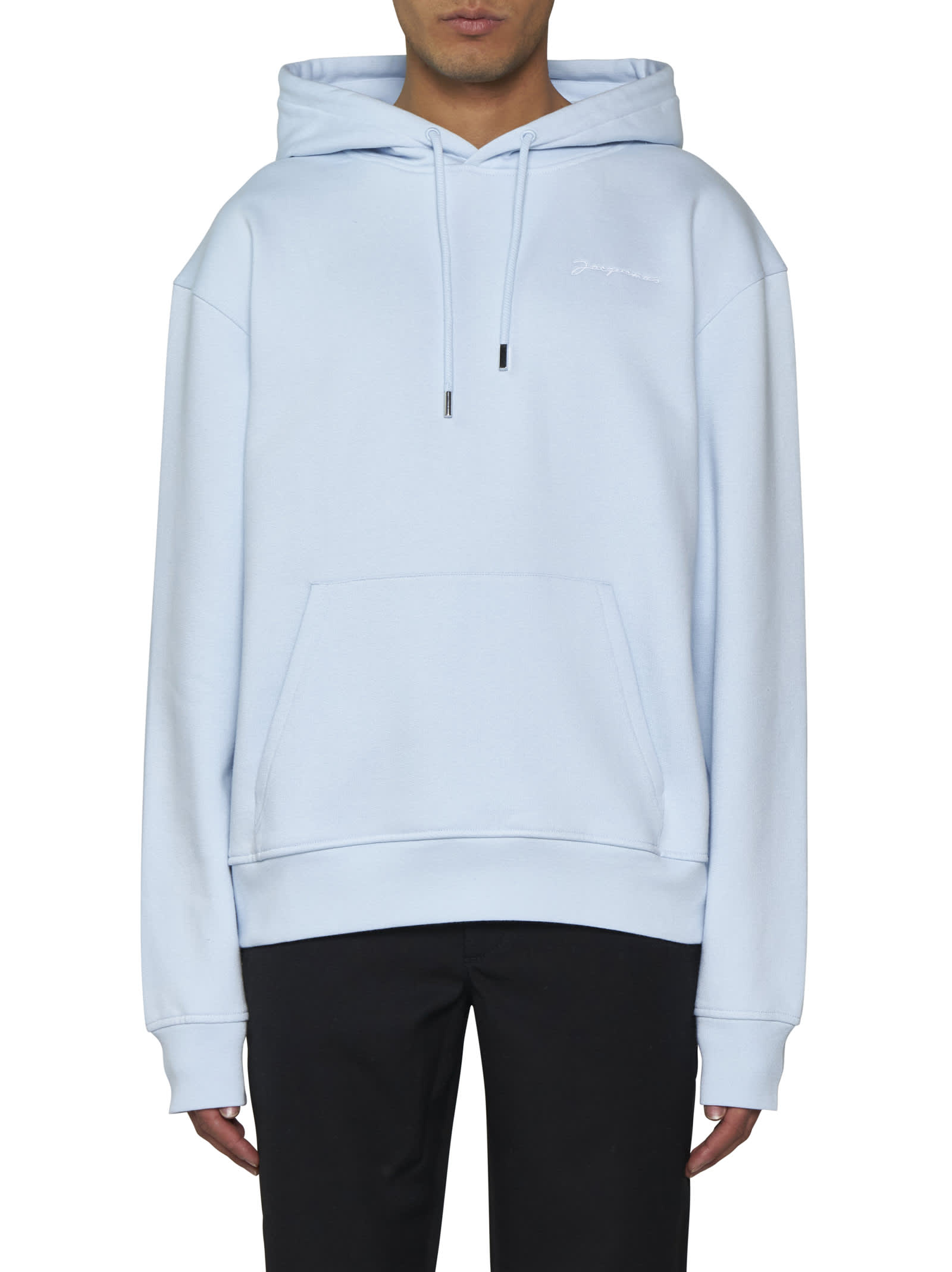 Shop Jacquemus Sweater In Light Blue 2