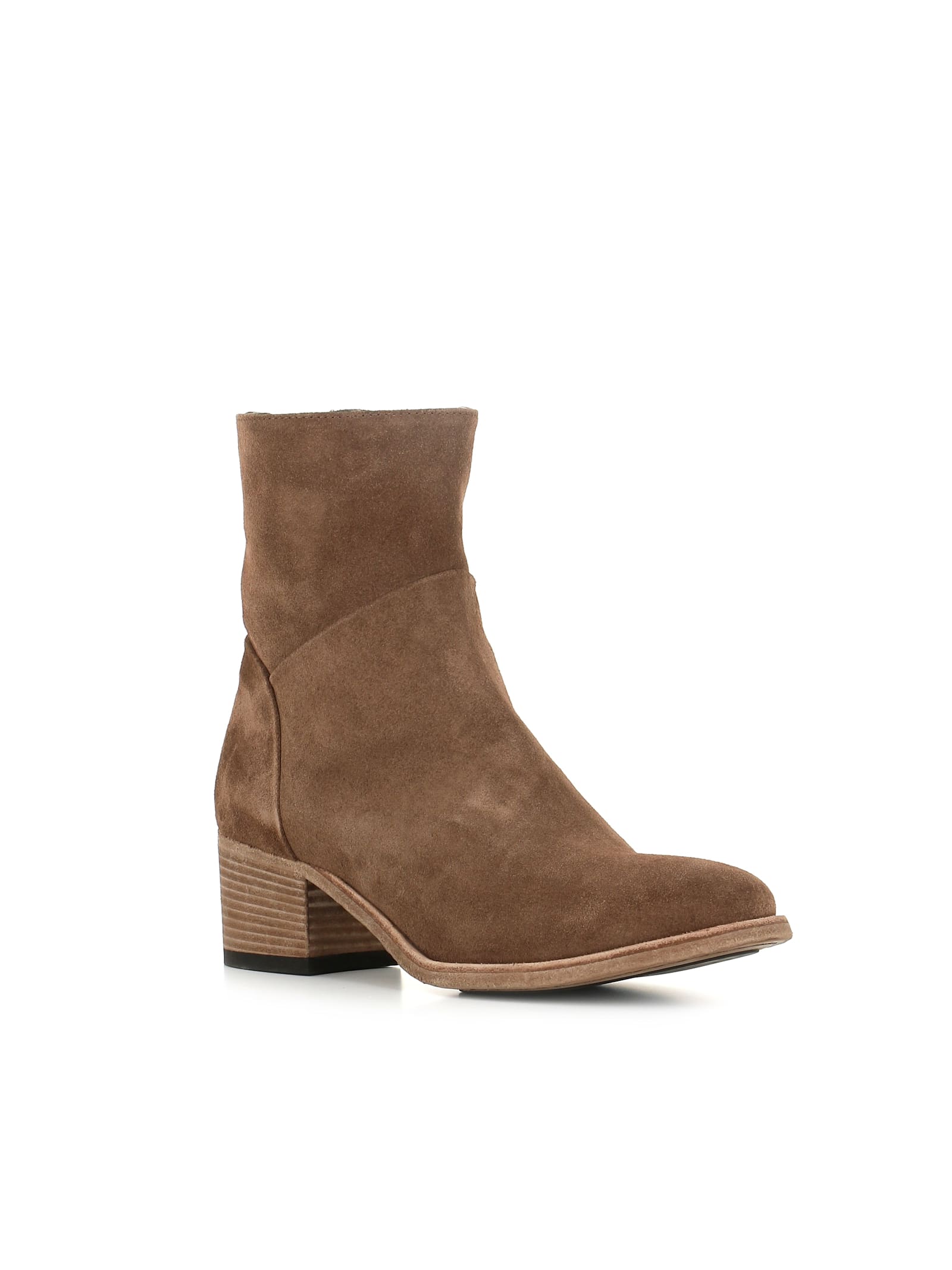 Officine Creative Zipped Block-heel Boots In Blue
