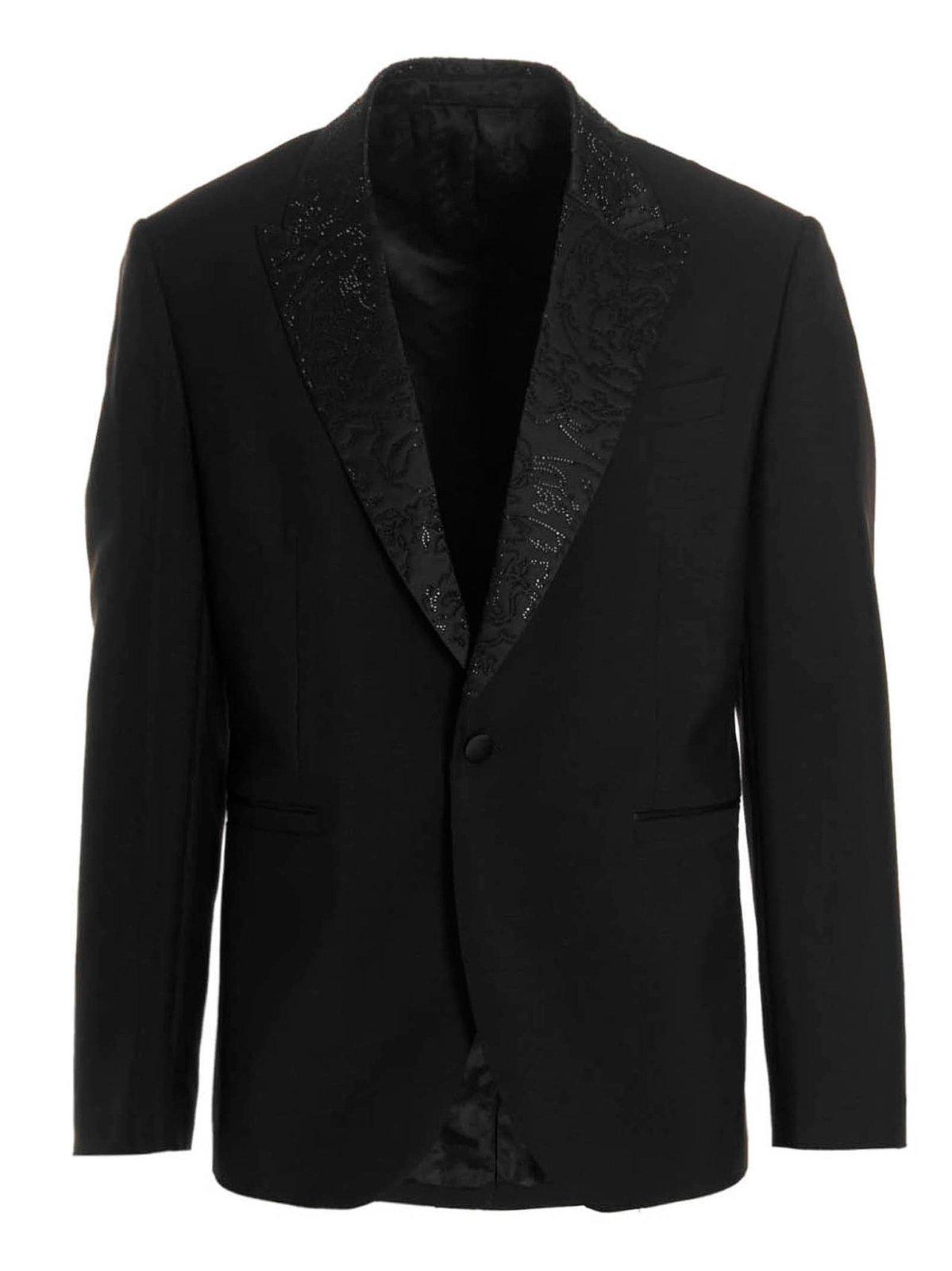 Embellished Single-breasted Blazer