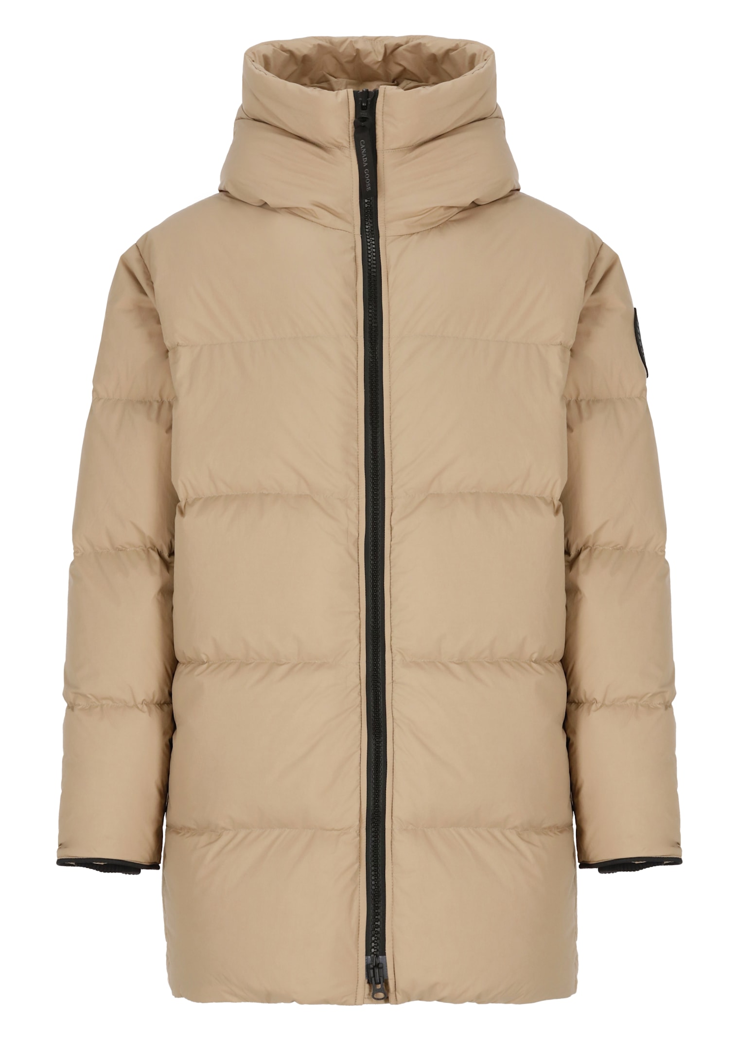 Shop Canada Goose Lawrence Puffer Down Jacket In Beige