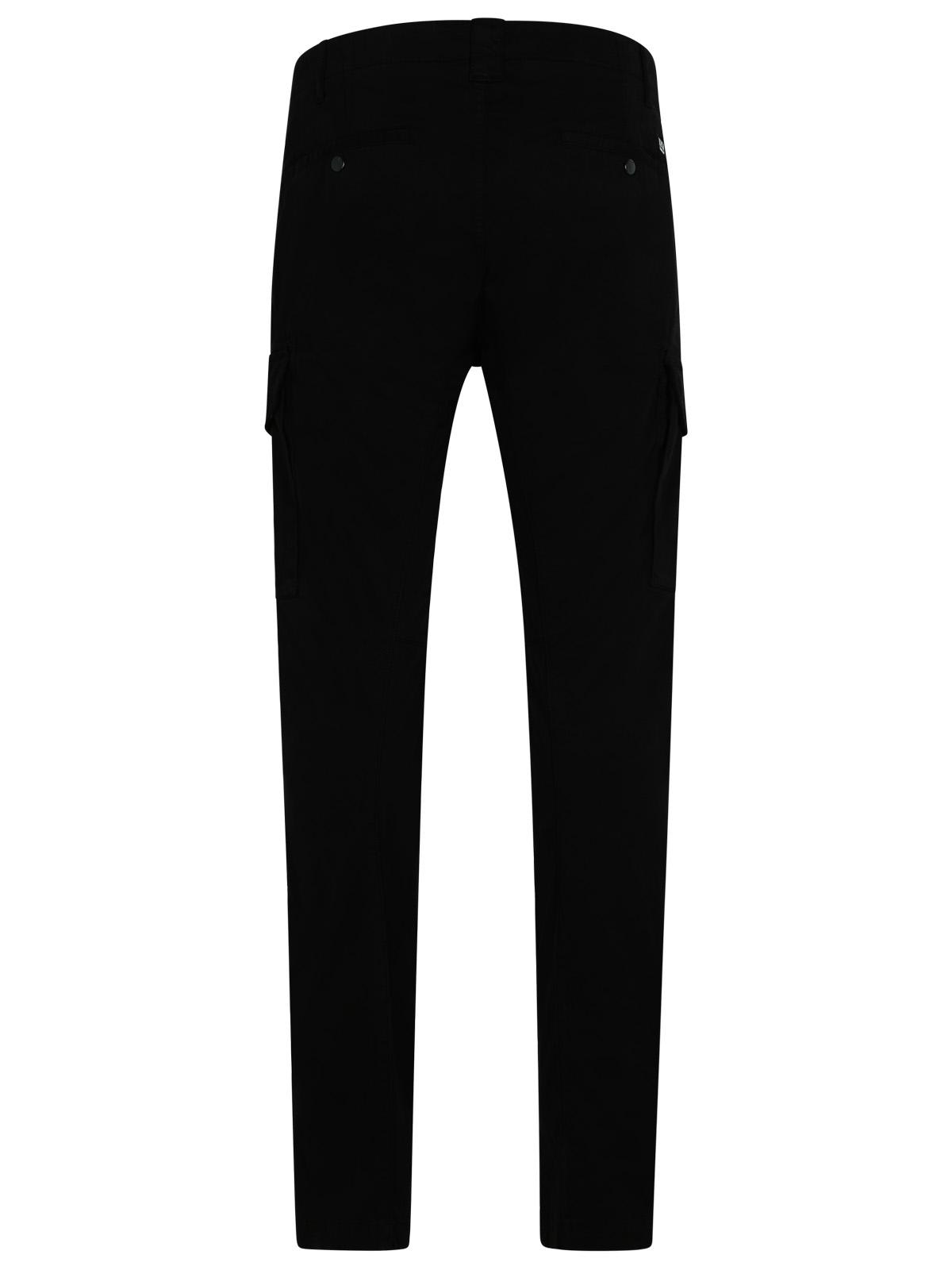 C.P. COMPANY CARGO BLACK COTTON PANTS 