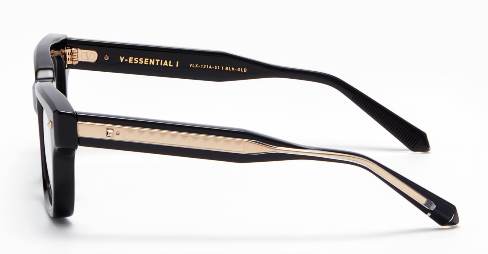 Shop Valentino V-essential I - Black Rx Glasses