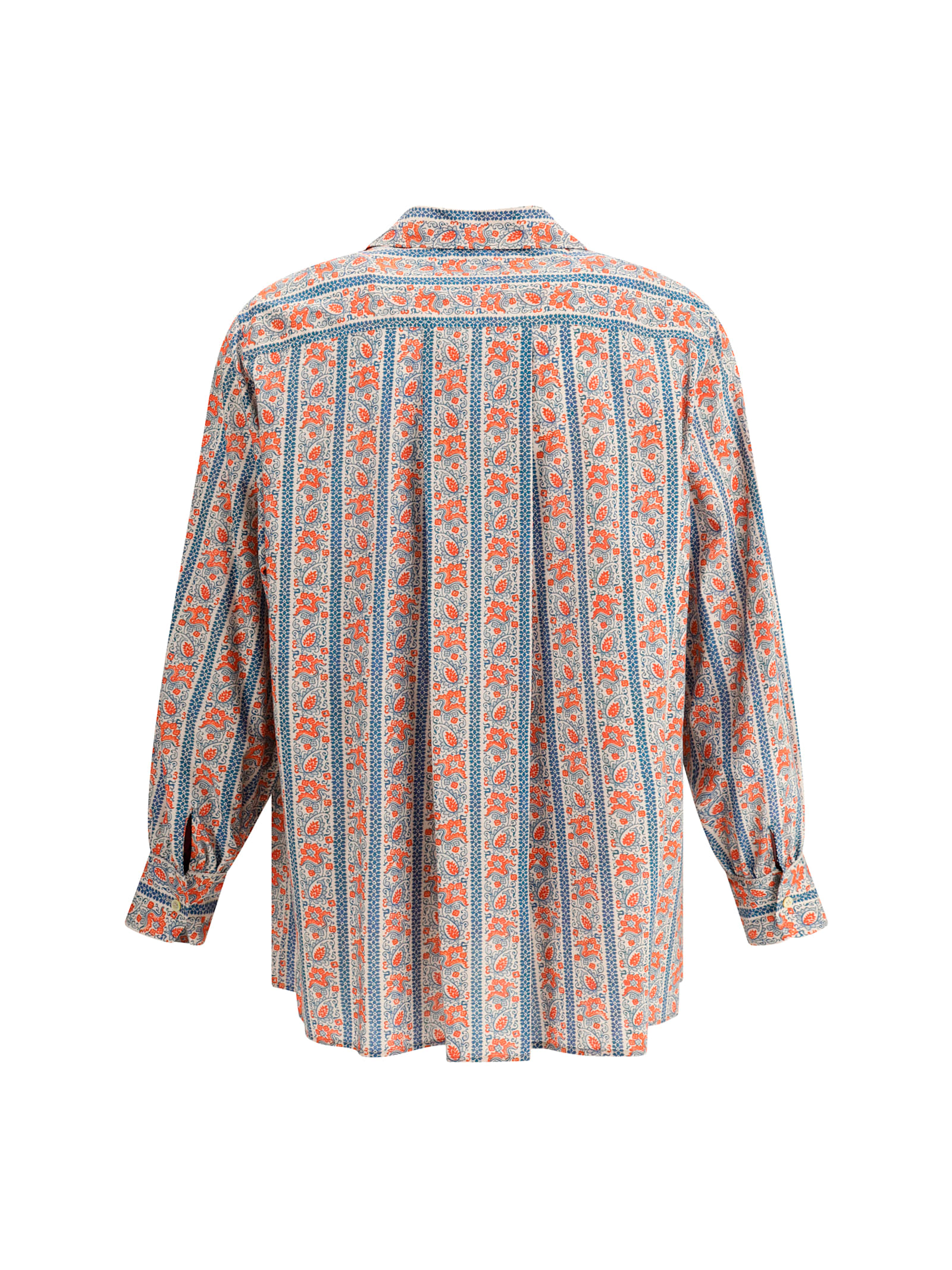 Valentino Pajama Shirt With "voyage Imaginaire" Print In Gray
