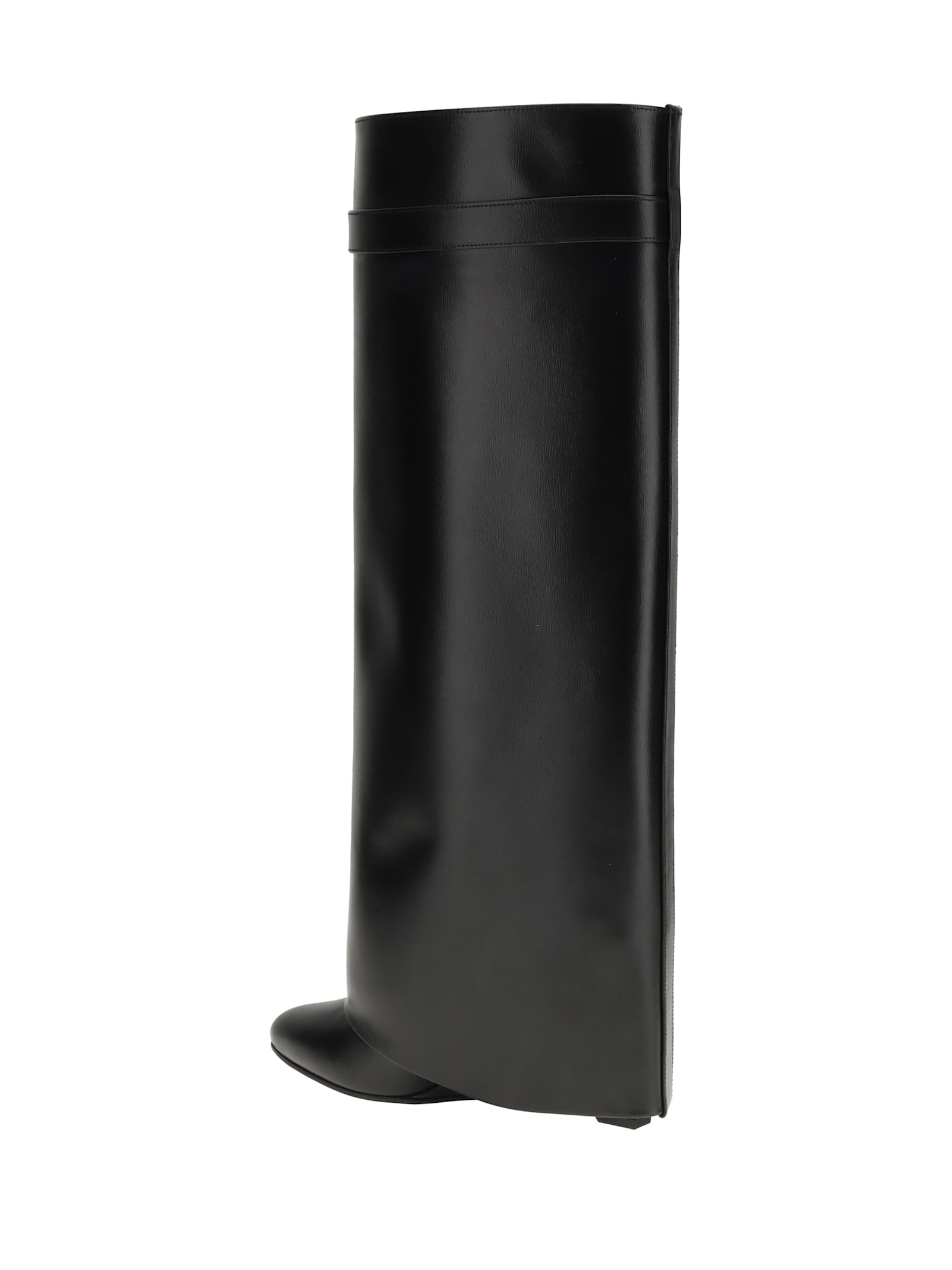 Givenchy High-heeled Boots With Structured Silhouette And Decorative Detail In Black