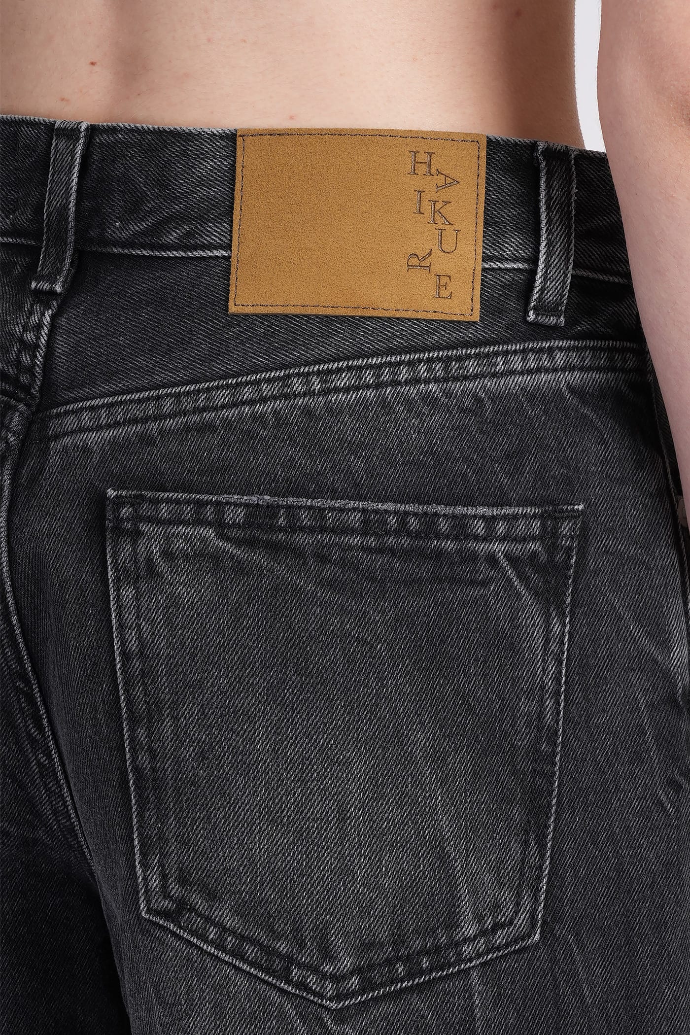 Haikure Flora High-waisted Relaxed Fit Flora Jeans In Black