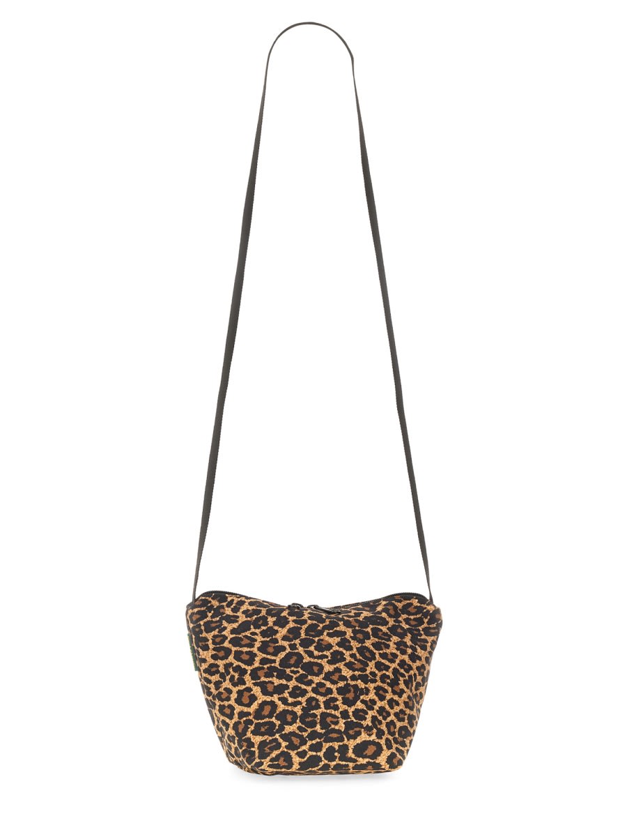 Shop Herve Chapelier Mini Bag With Animal Pattern In Animalier