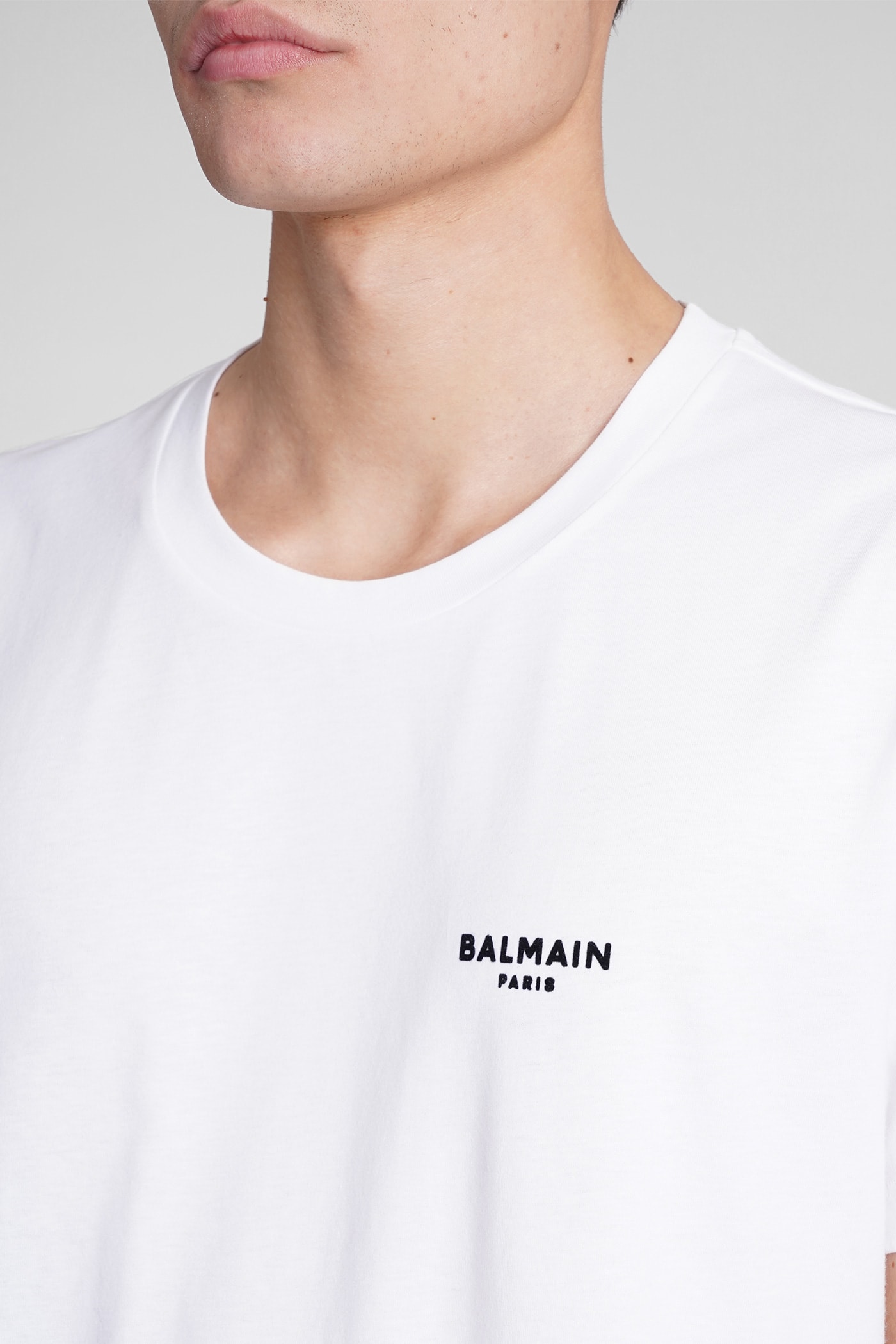 Shop Balmain T-shirt In White Cotton