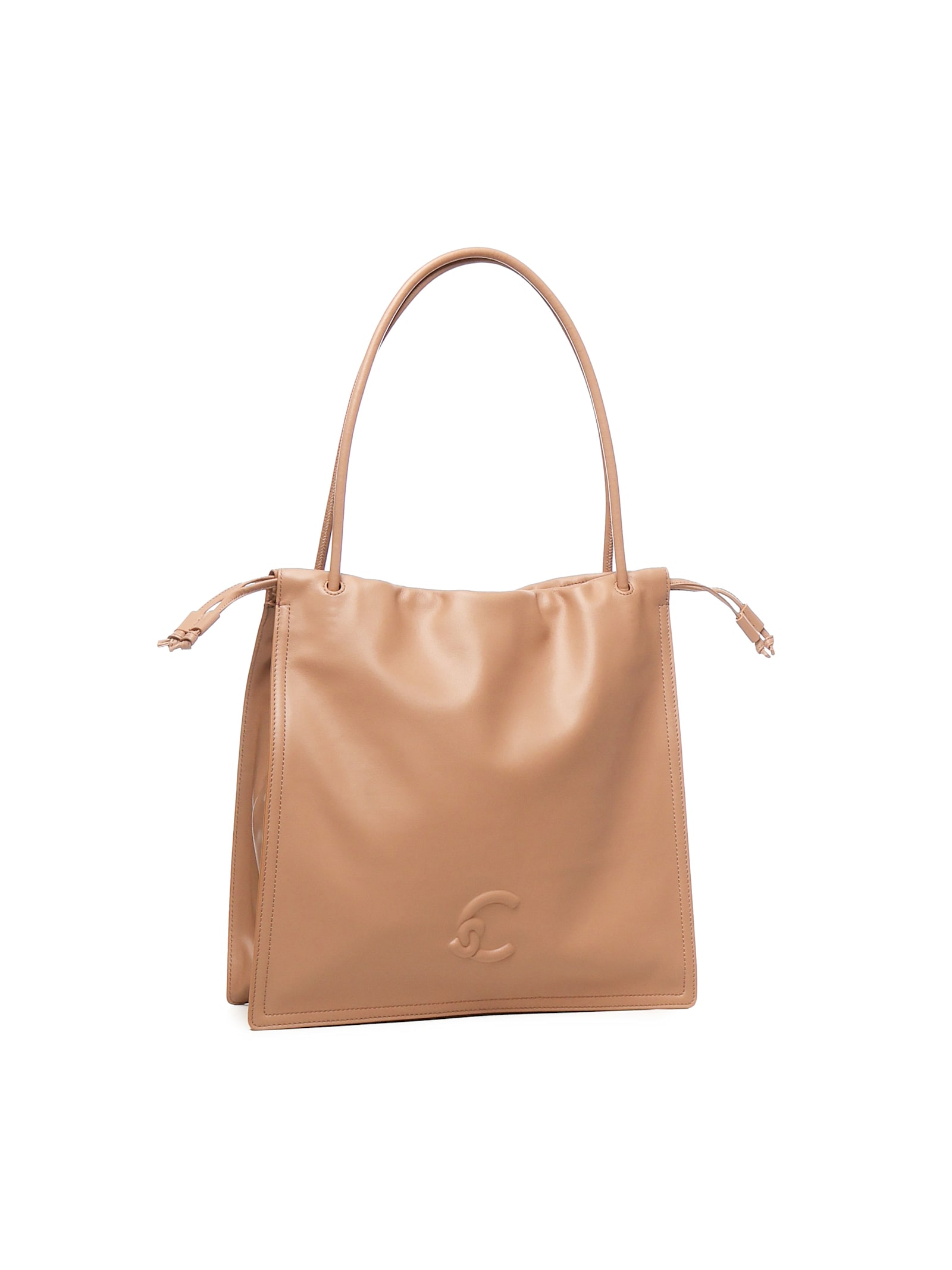 Coccinelle Drawstring Bag In Nude