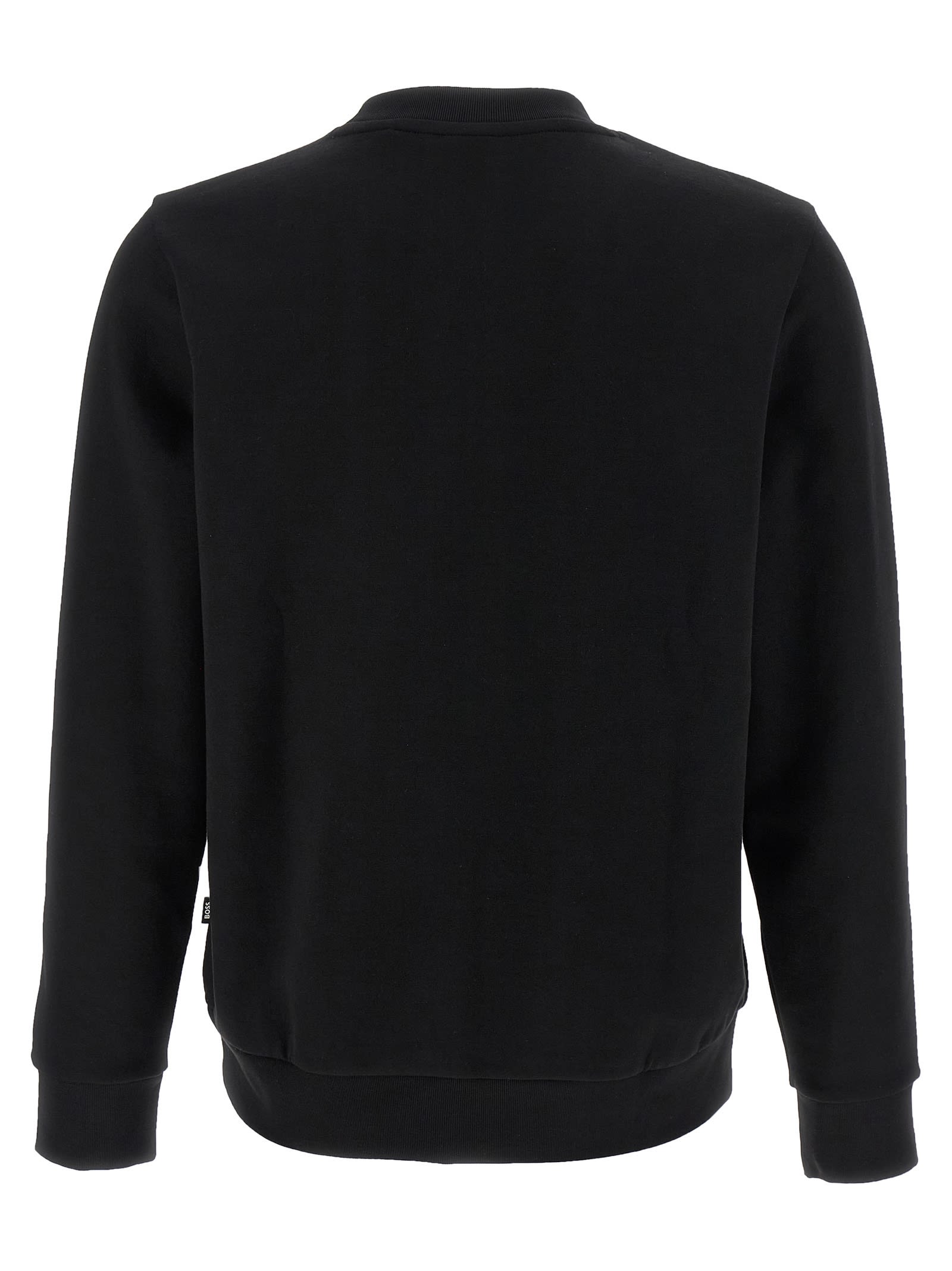 Shop Hugo Boss Logo Sweatshirt In Black