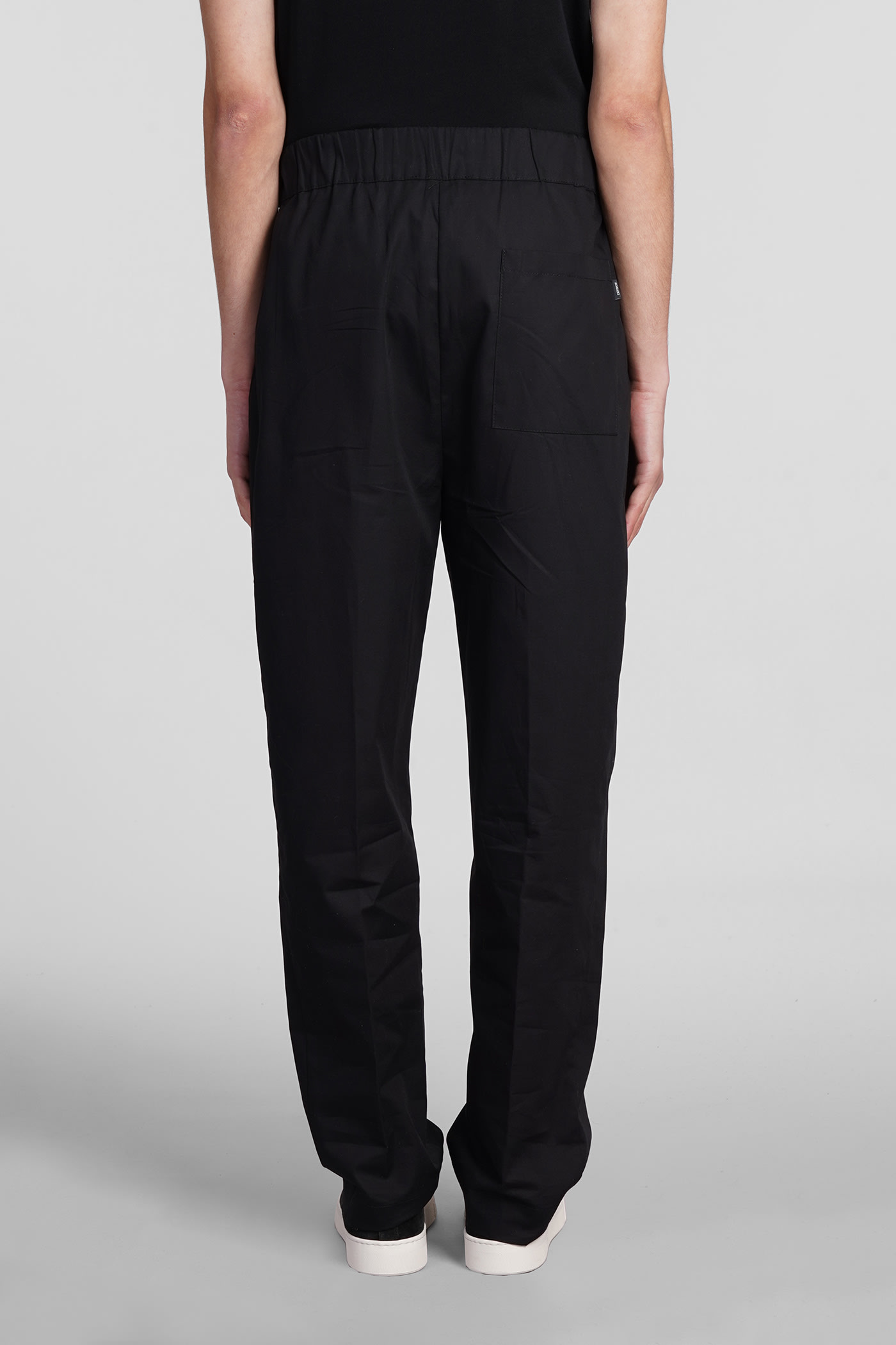 Shop Laneus Pants In Black Cotton