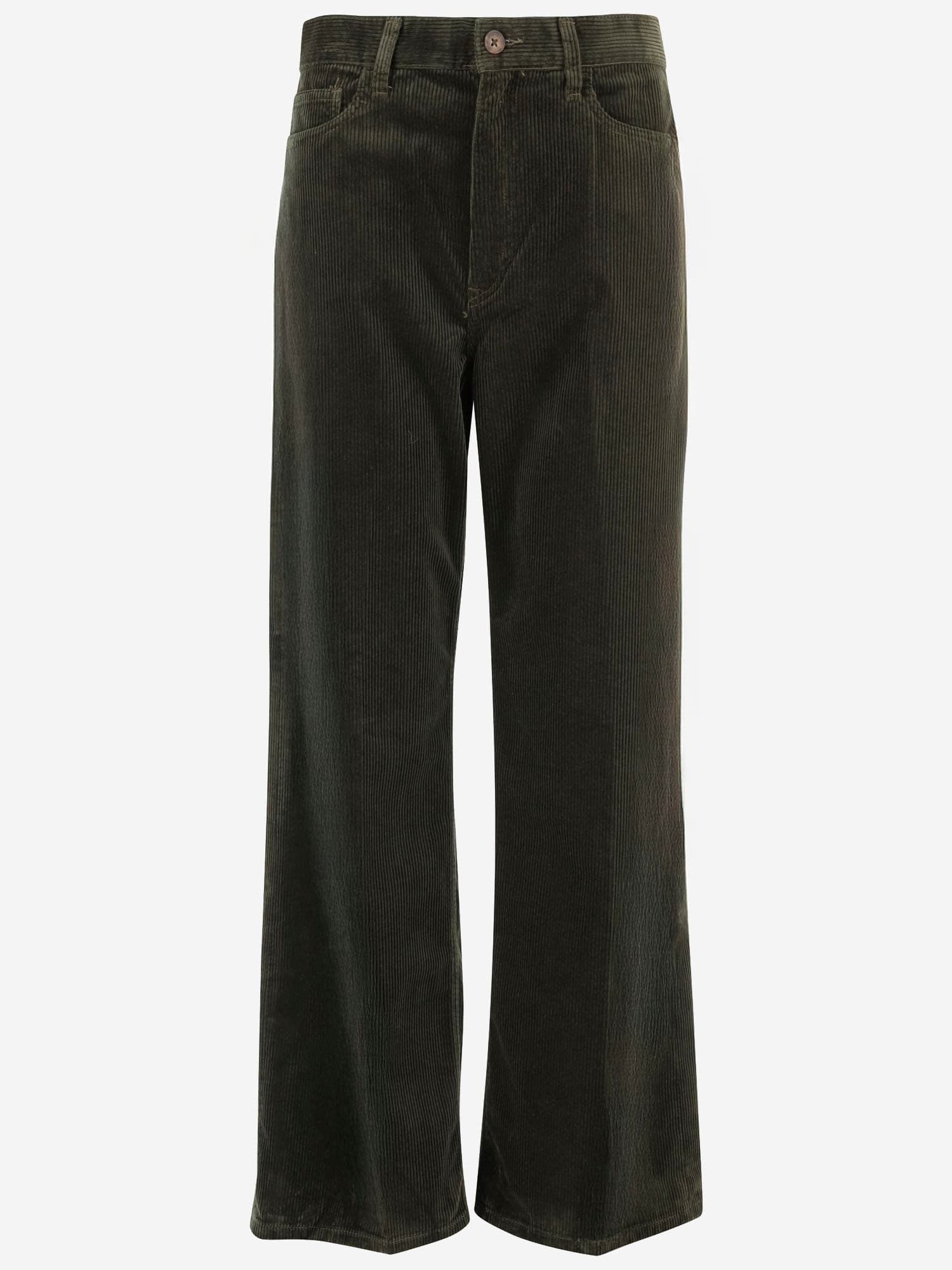 Polo Ralph Lauren Cotton Velvet Pants In Green