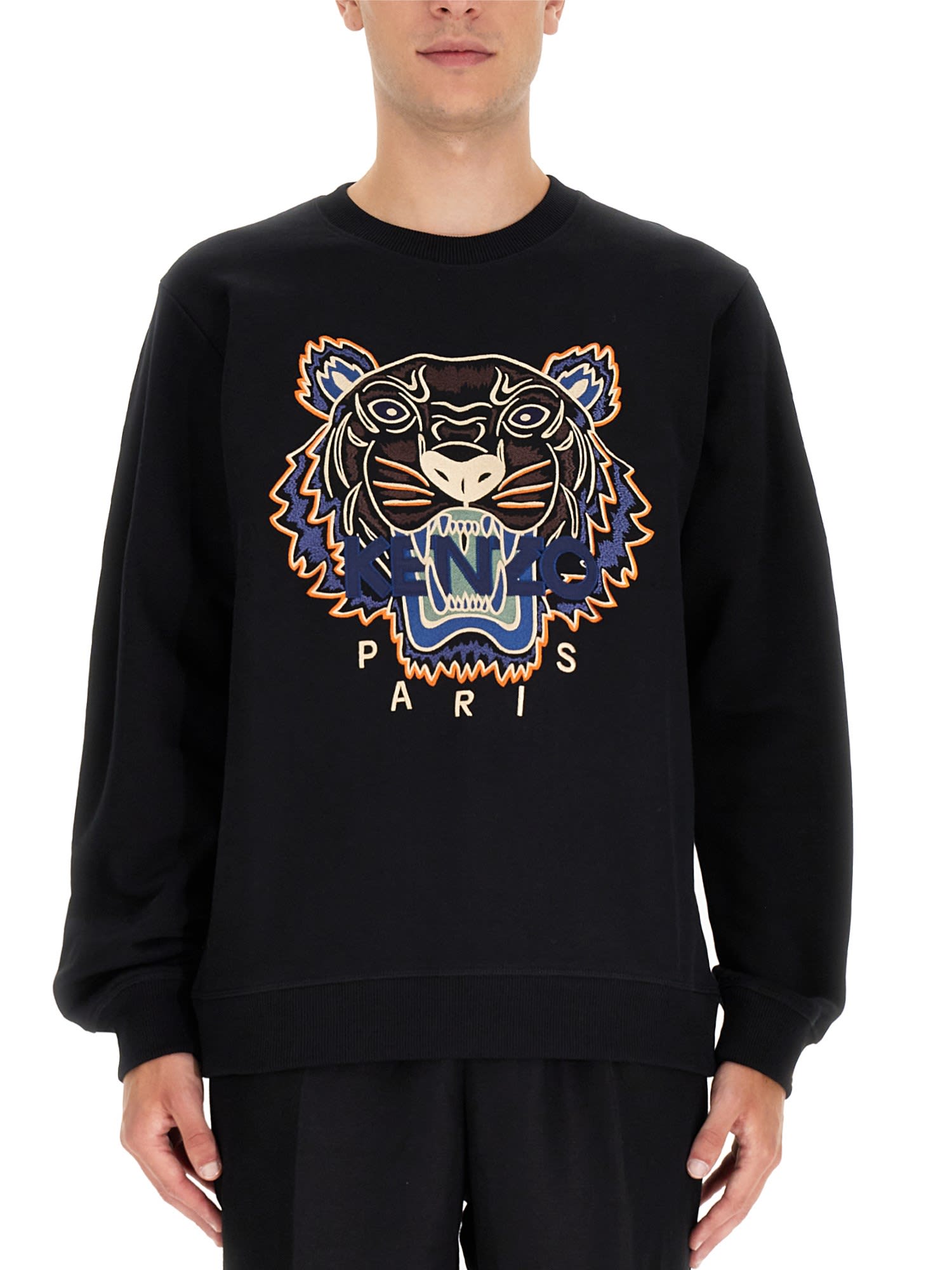 Kenzo Tiger Sweatshirt With Logo Embroidery