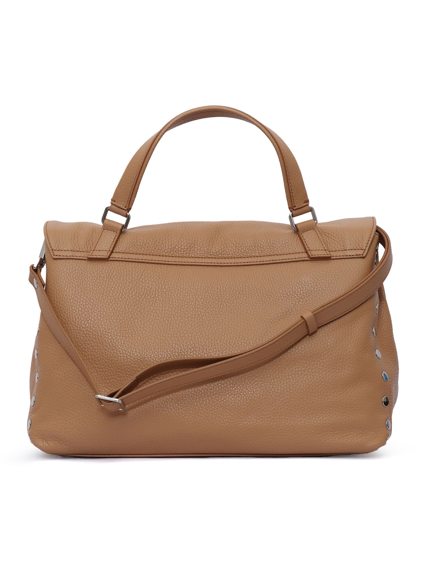 Zanellato Postina Daily Medium Leather Handbag In Brown