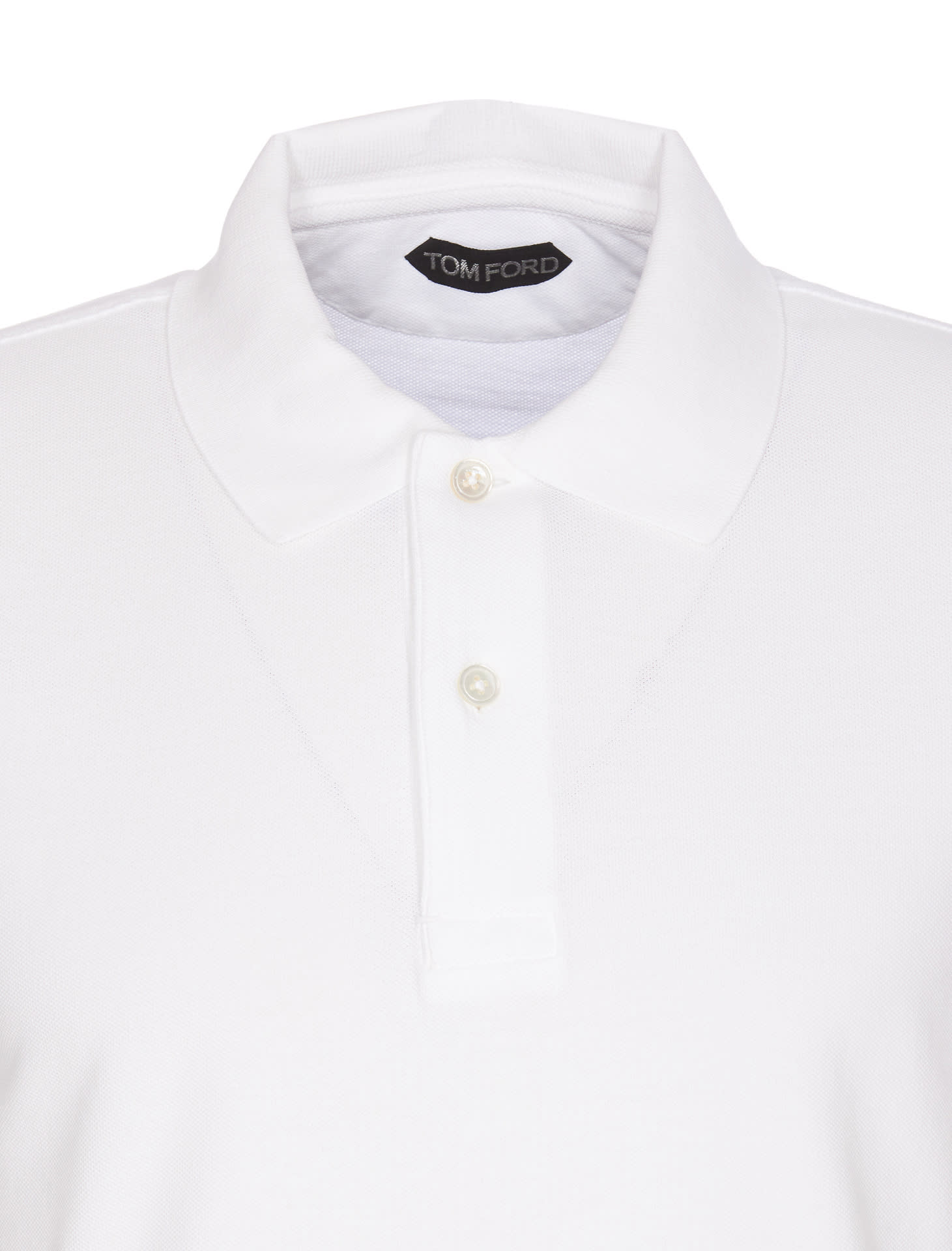 Shop Tom Ford Logo Polo In White