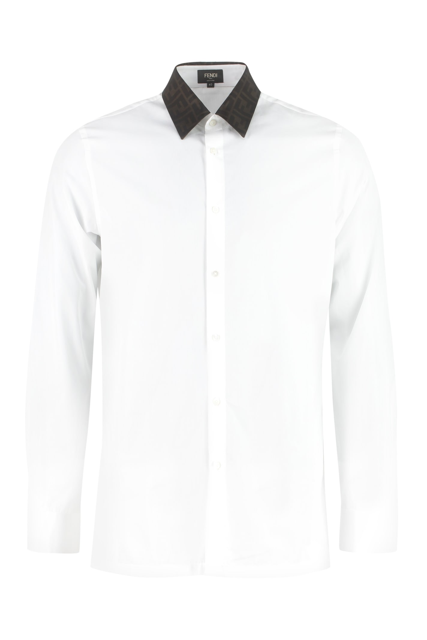Fendi Classic Italian Collar Cotton Shirt