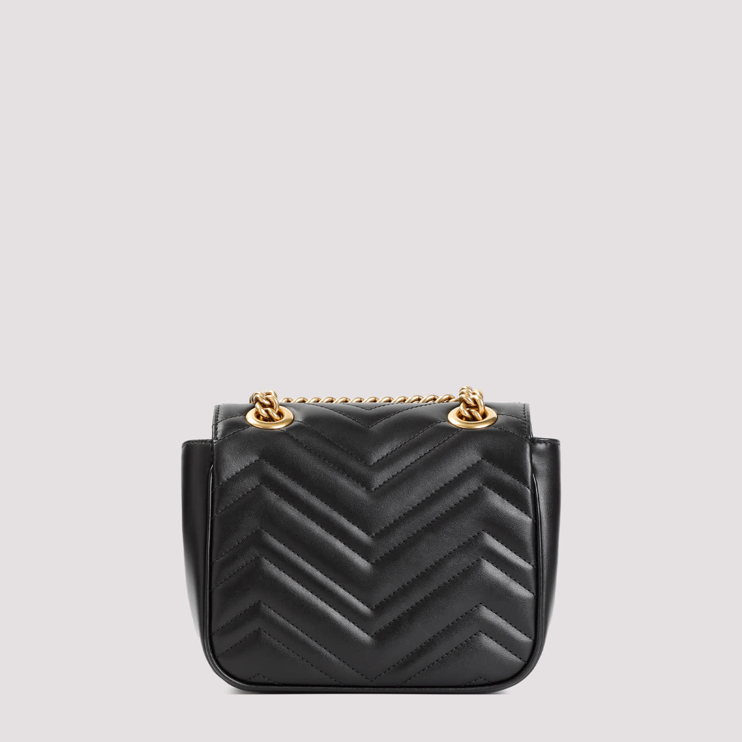 Shop Gucci Gg Marmont Mini Shoulder Bag In Black