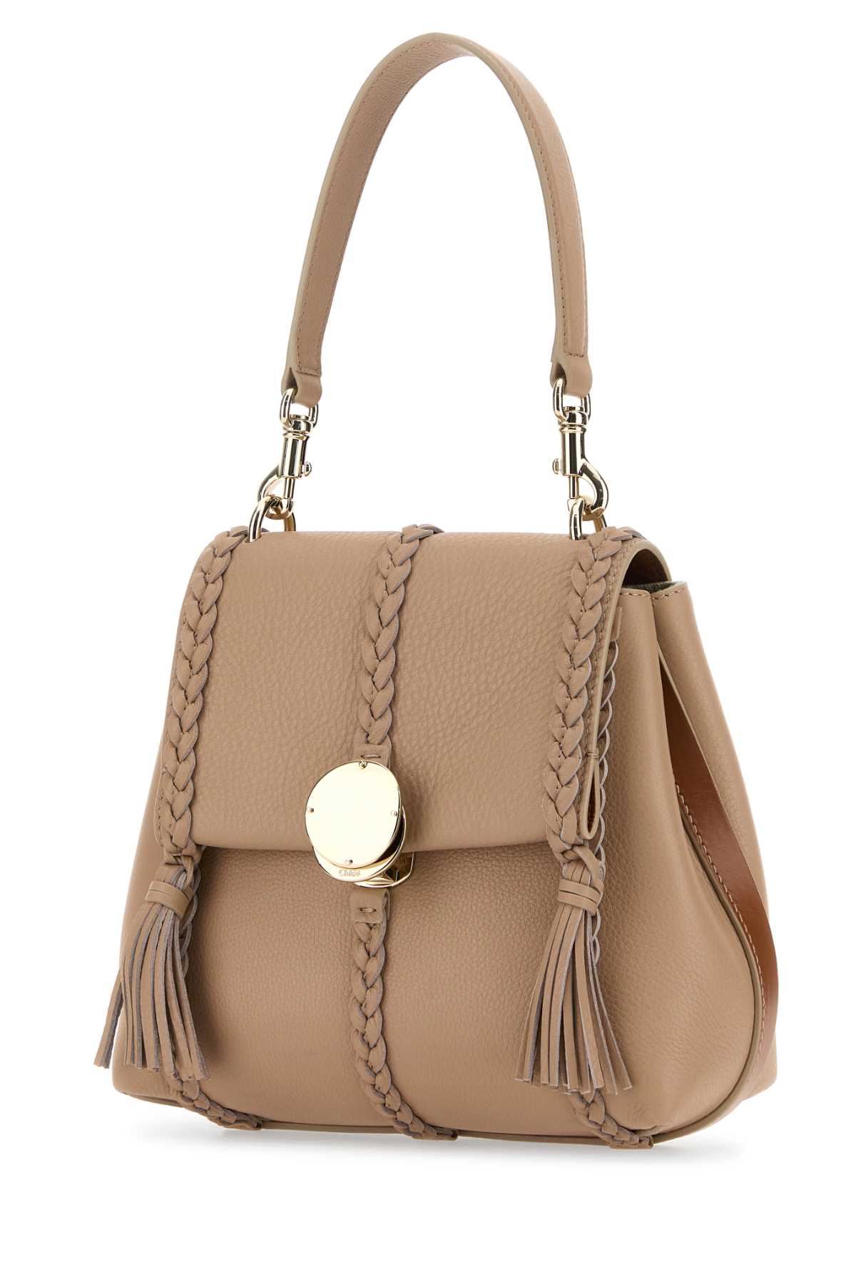 Shop Chloé Skin Pink Leather Small Penelope Handbag In Nomadbeige28u