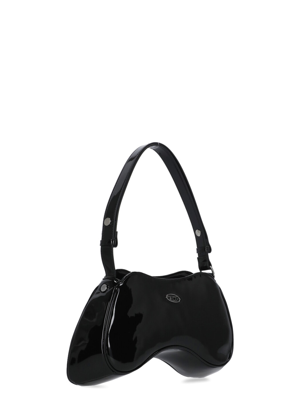 Shop Diesel Play Shoulder Bag In Black