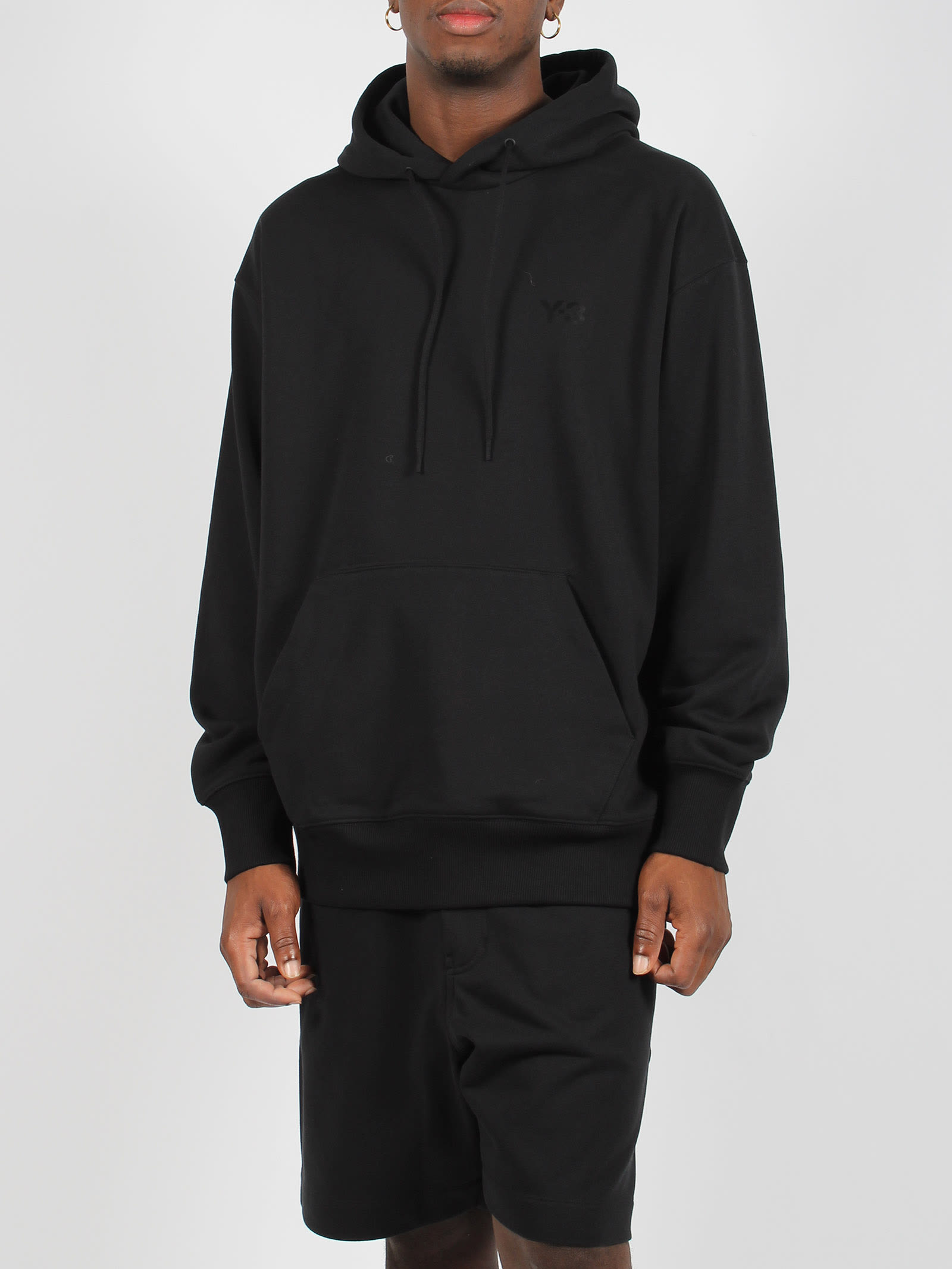 Shop Y-3 French Terry Hoodie In Black