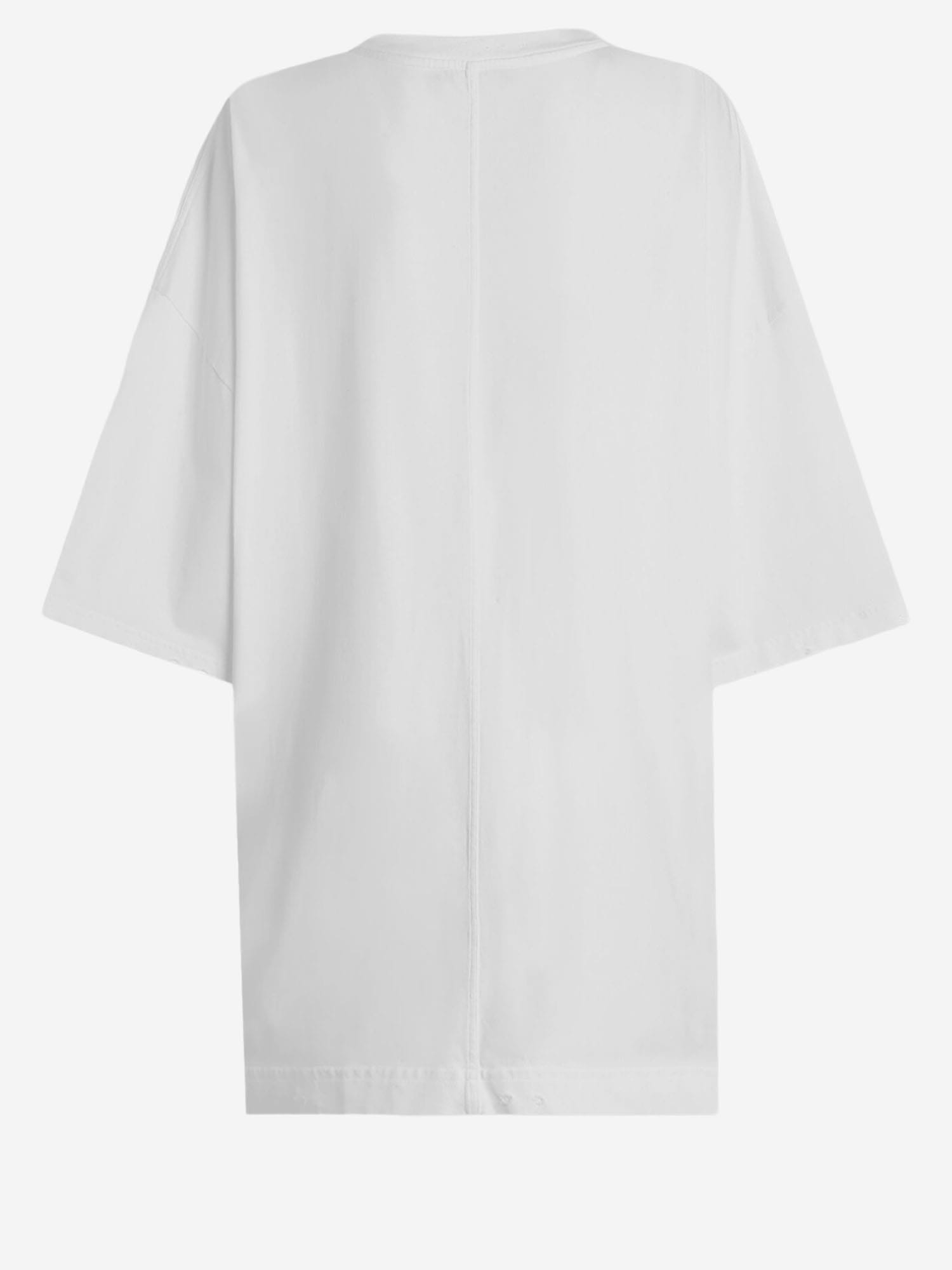 Dolce & Gabbana Oversized Graphic Print Short Sleeve Top In White
