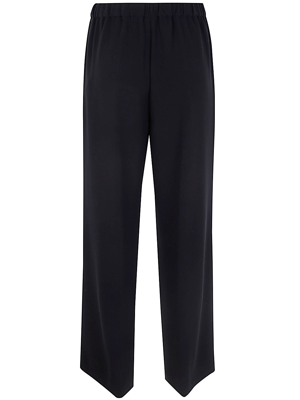 Shop Aspesi Wide Leg Trousers In Black