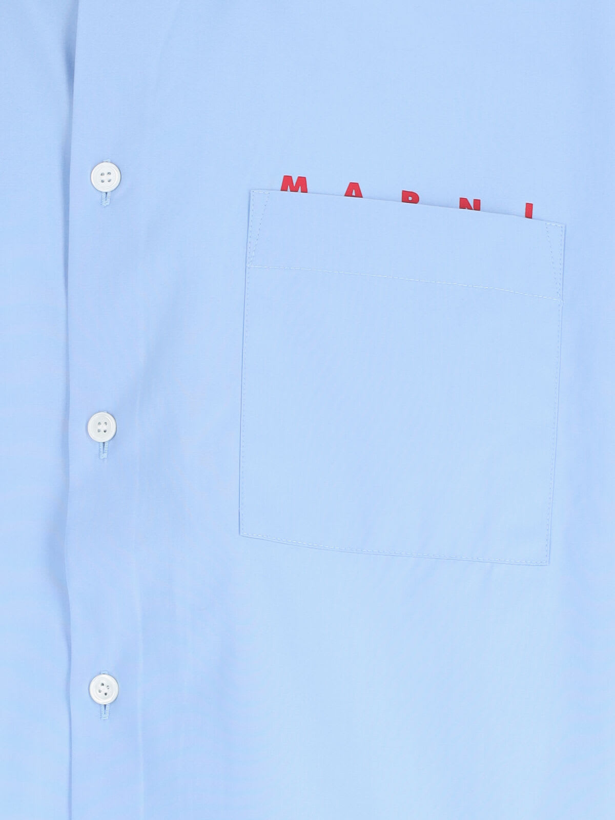Marni Logo Shirt In Blue
