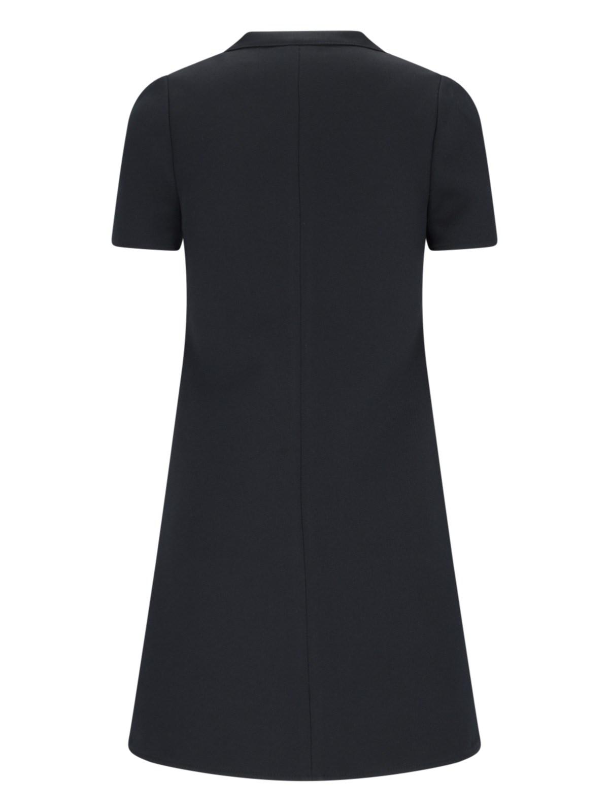 Shop Courrèges Zip Mini Dress In Black