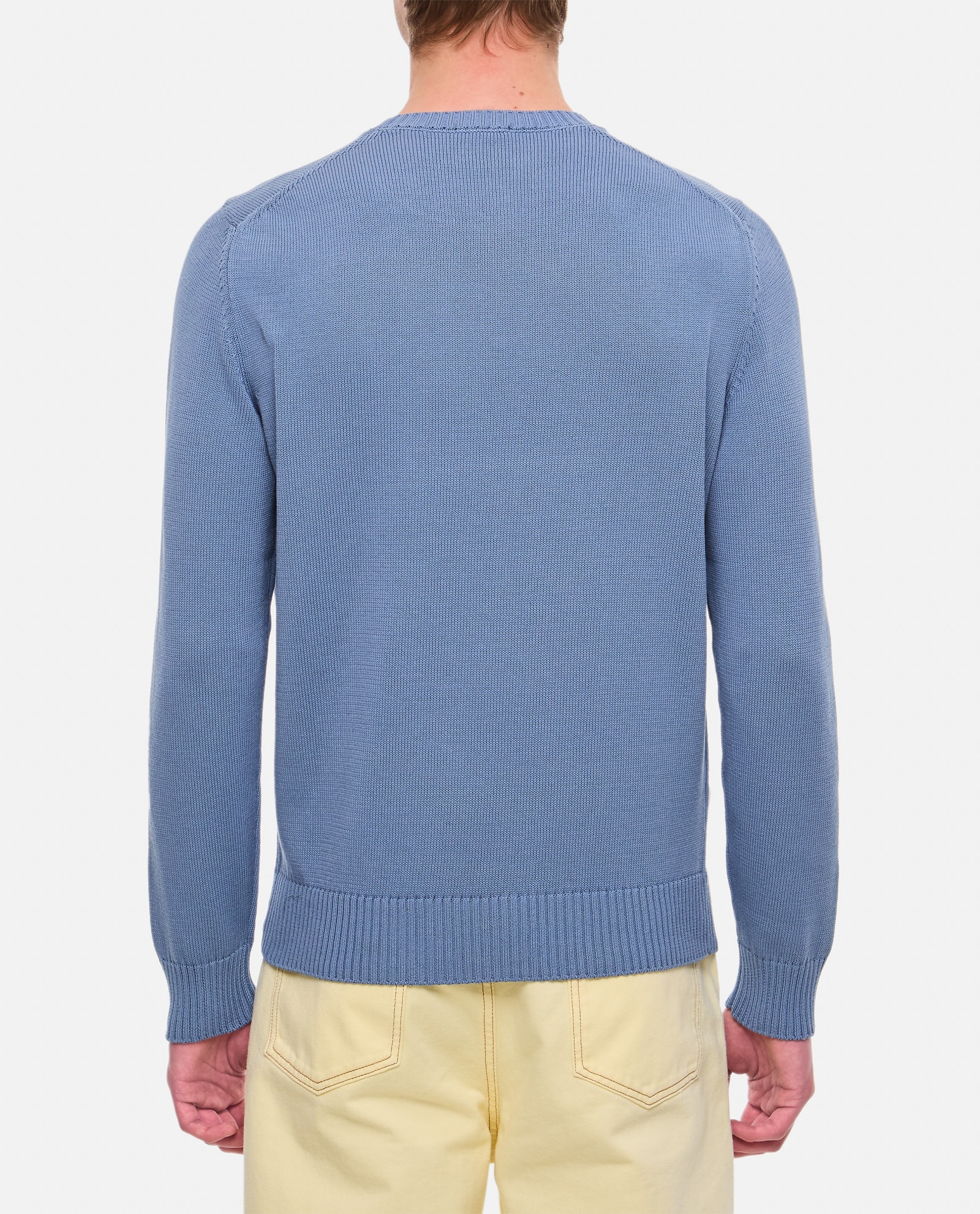 Shop Drumohr Crewneck Sweater In Clear Blue