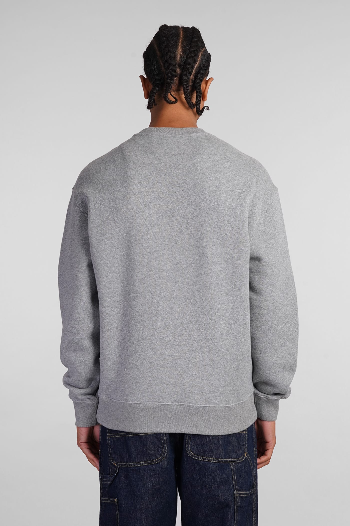 Shop Maison Kitsuné Sweatshirt In Grey Cotton