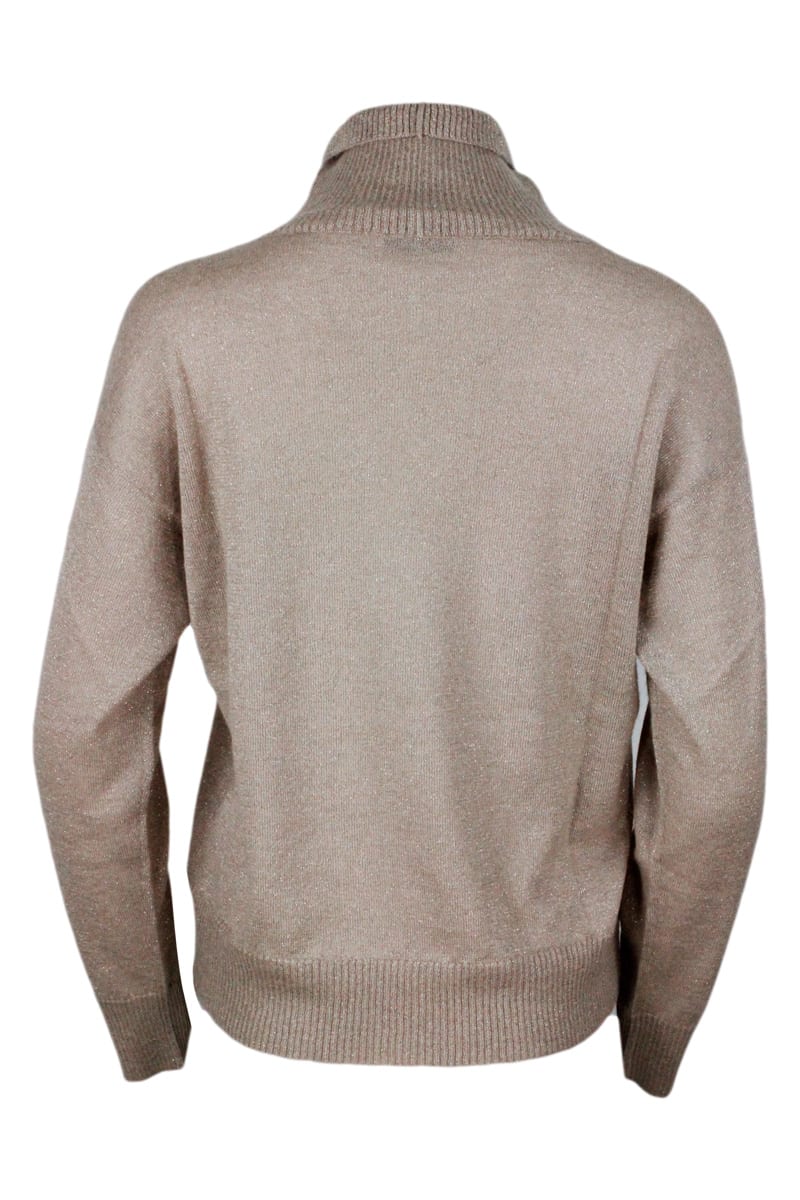 Shop Fabiana Filippi Sweater In Beige