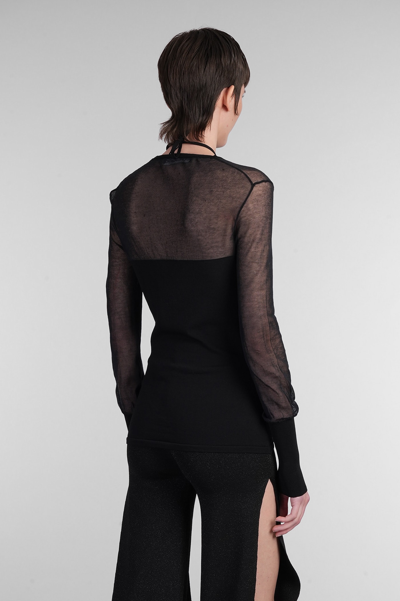 Andreädamo Topwear In Black Viscose In Black