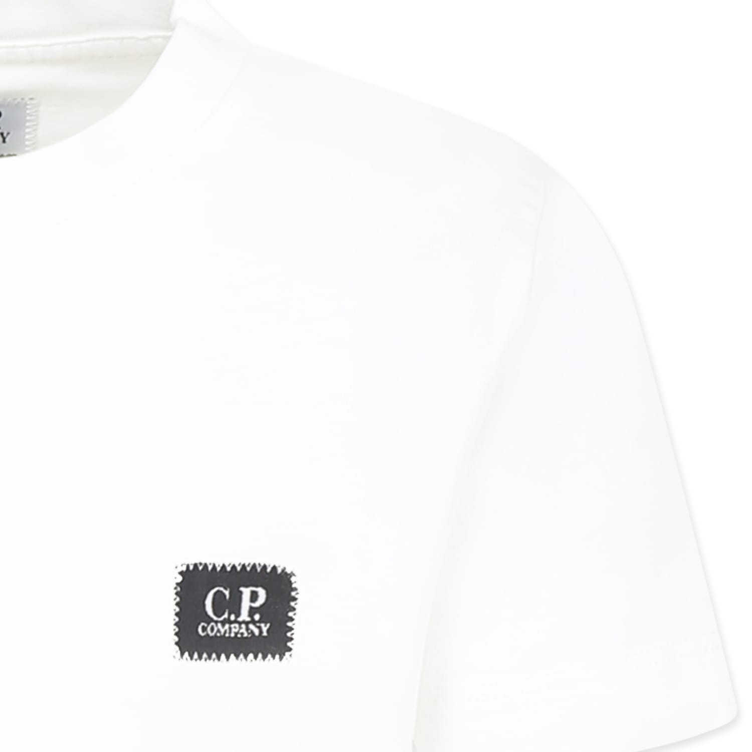 C.p. Company Undersixteen White T-shirt For Boy With Logo In White