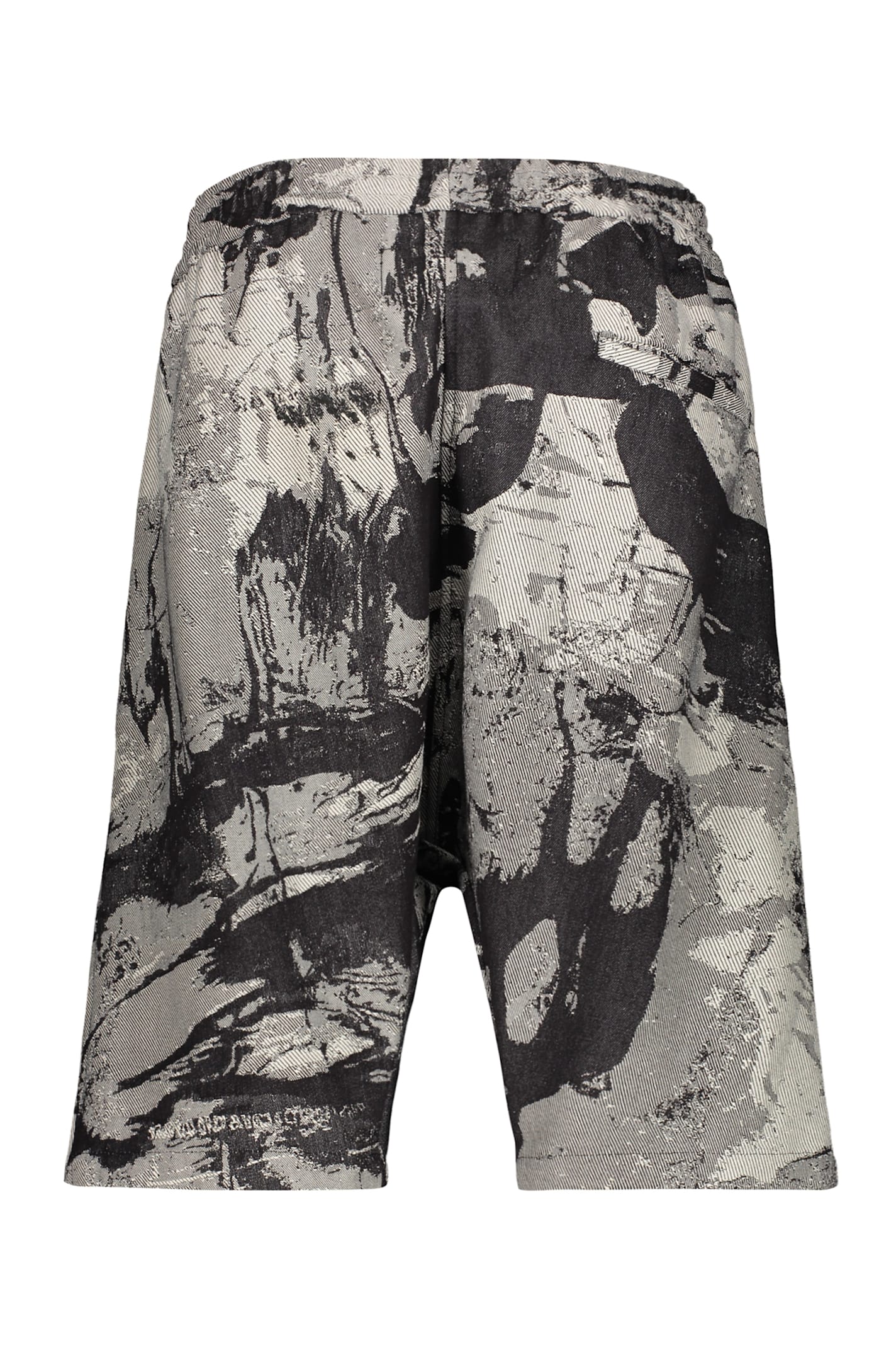 Iso.poetism Cotton Bermuda Shorts In Black