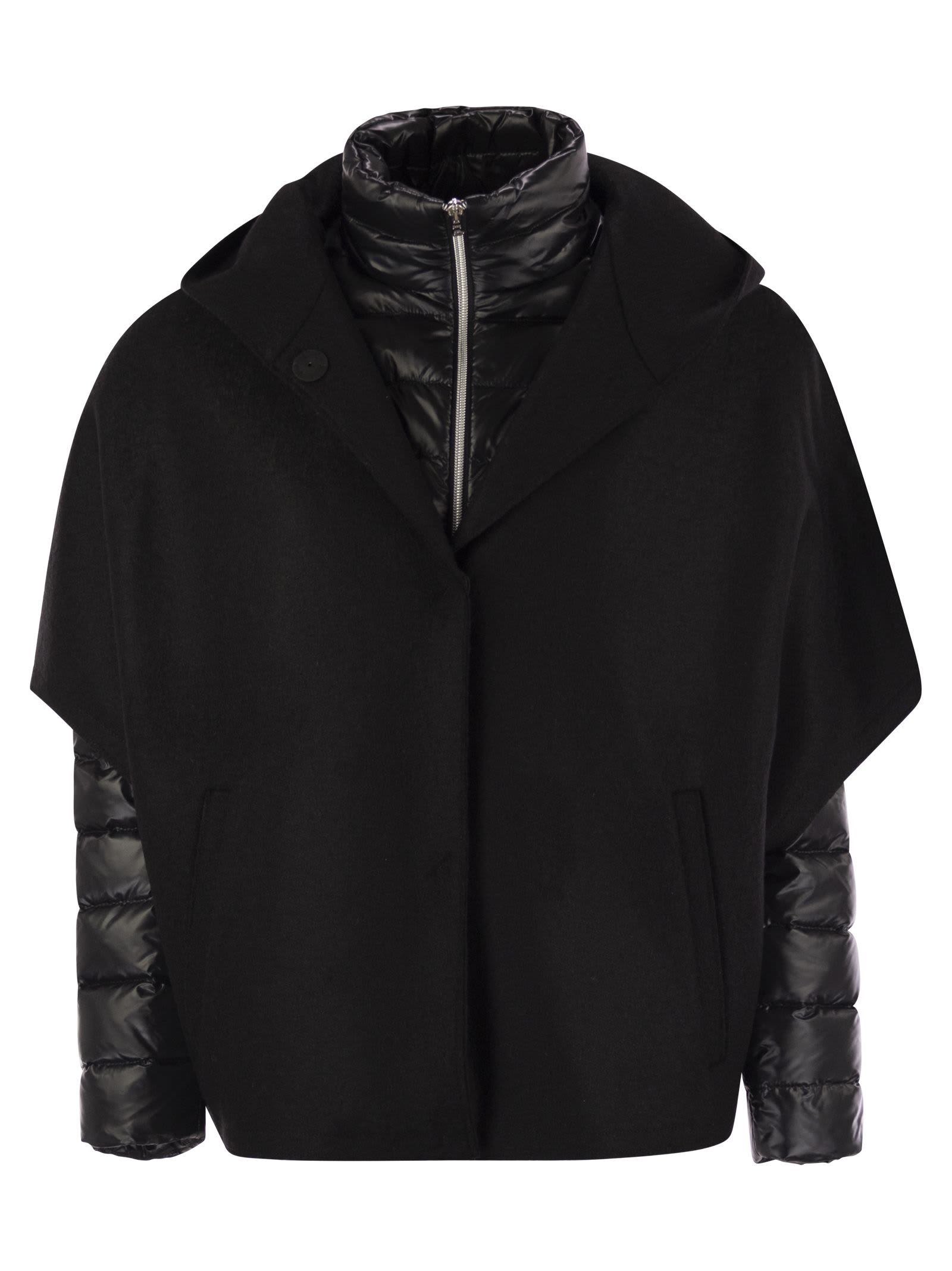 Resort Hood In Ultralight Wool And Nylon