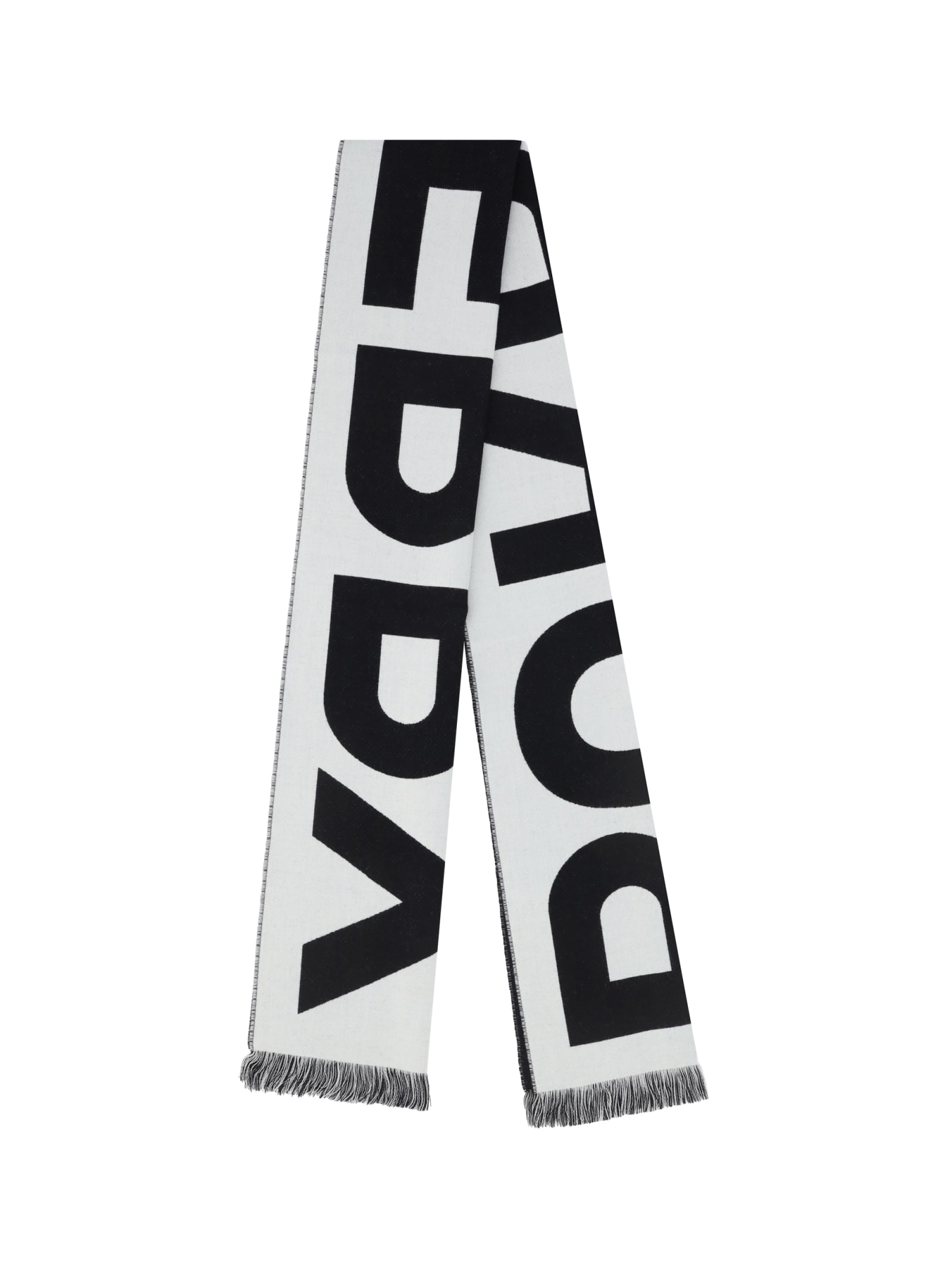 Shop Burberry Scarf In Black