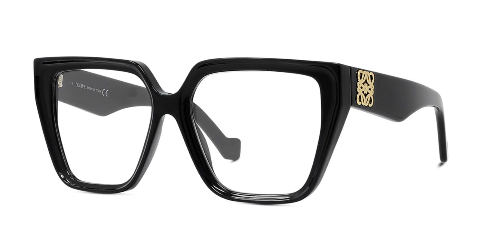 Shop Loewe Lw50042i - Shiny Black Rx Glasses In Black Shine