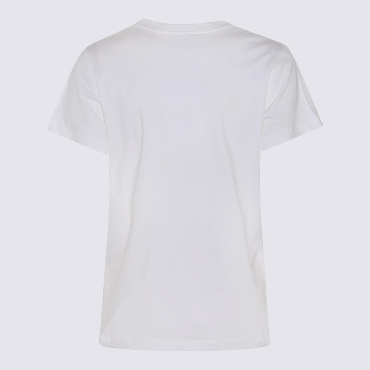 Shop Alexander Mcqueen White And Blue Cotton T-shirt