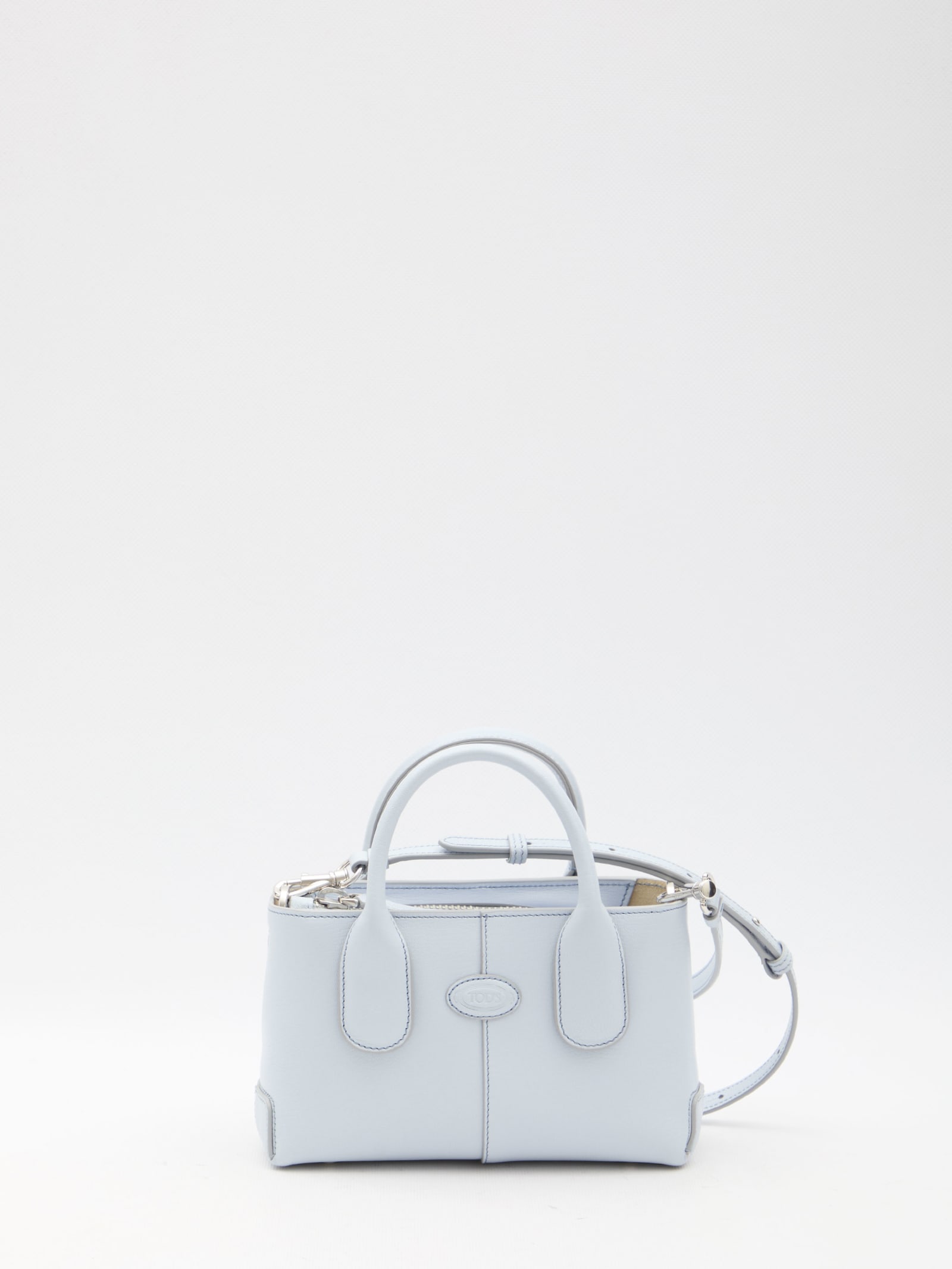Tod's Leather Mini Bag In Light Blue