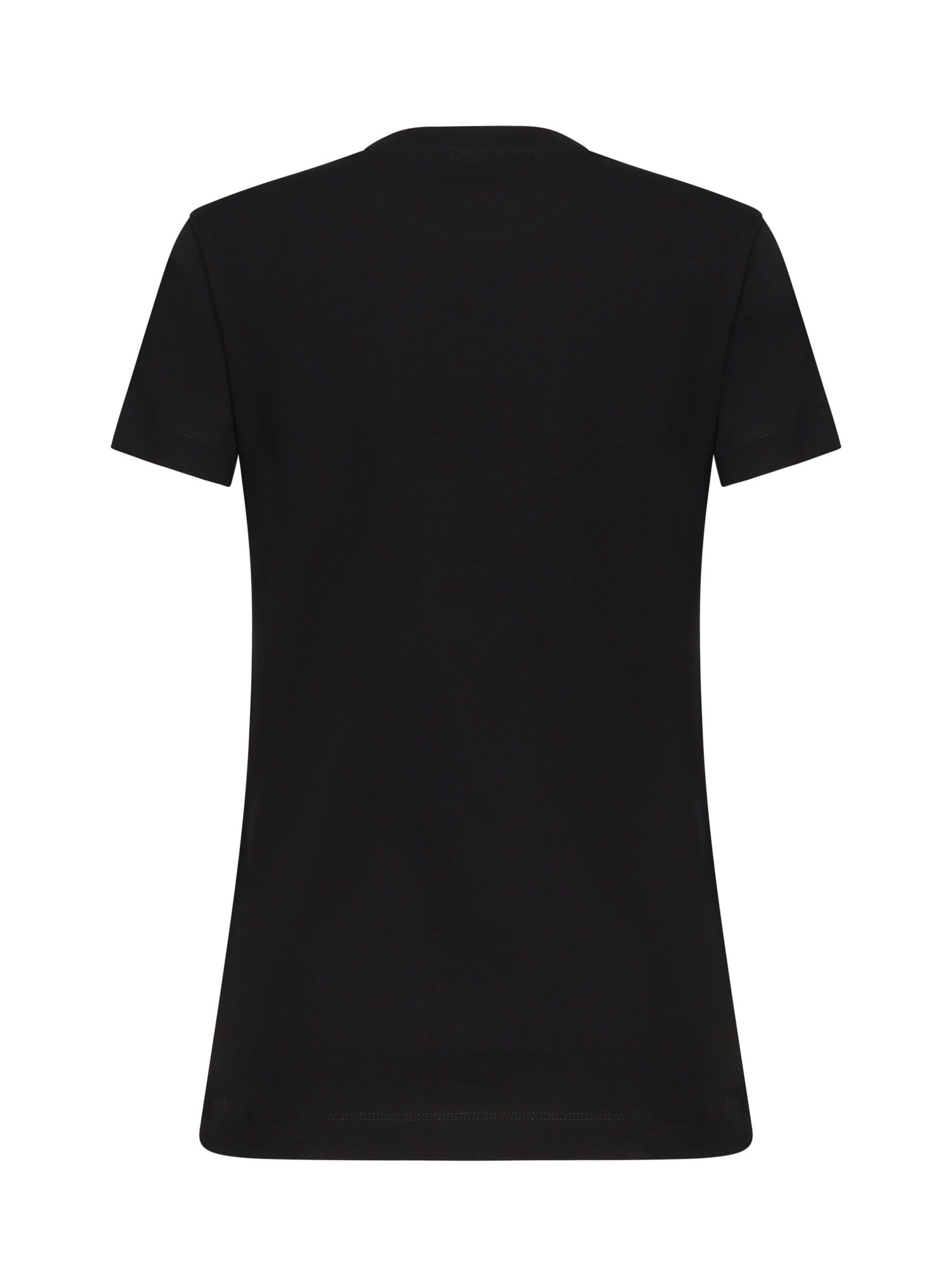 Pinko Logo T-shirt In Black