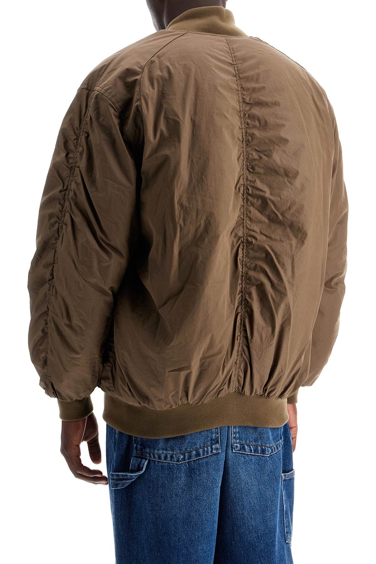 Shop Isabel Marant Bakya Oversized Bomber Jacket In Khaki