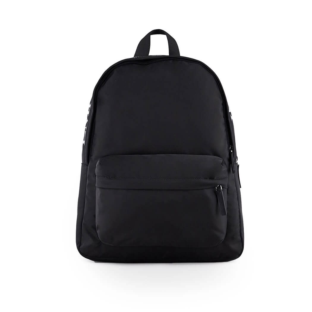 Emporio Armani Black Nylon Logo Backpack