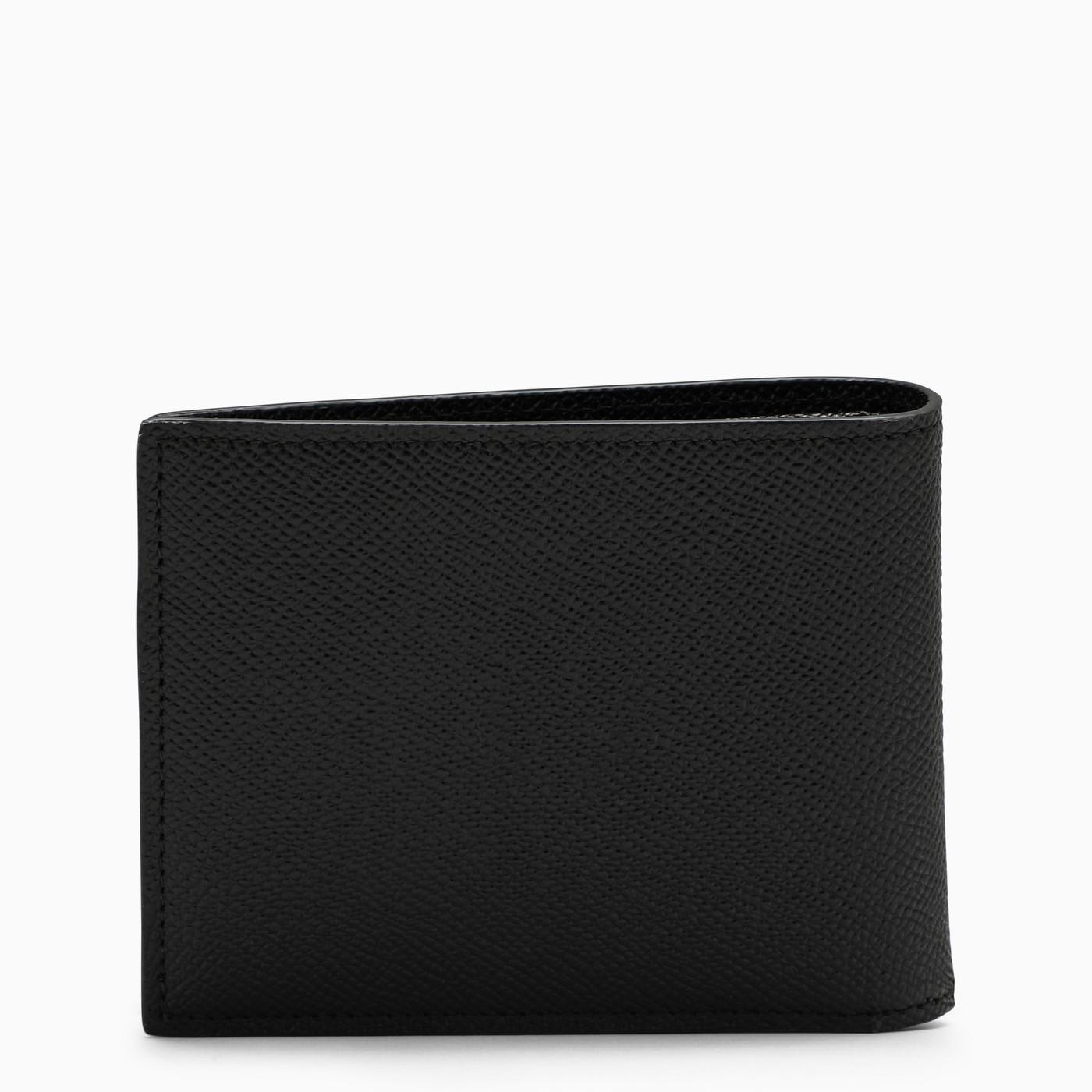 Shop Dolce & Gabbana Black Leather Bi-fold Wallet