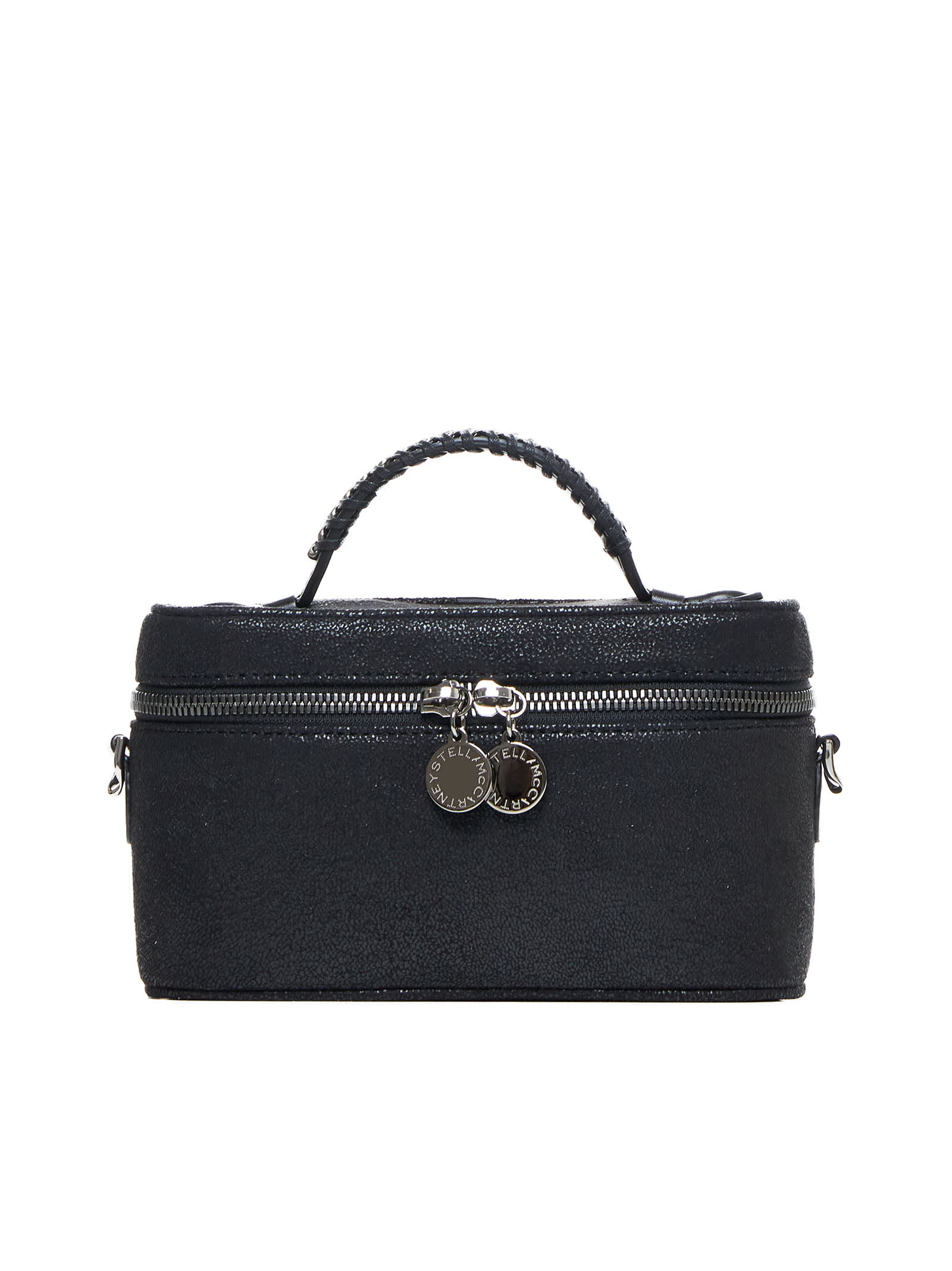 Stella Mccartney Cosmetic Case Eco Shaggy Deer In Black