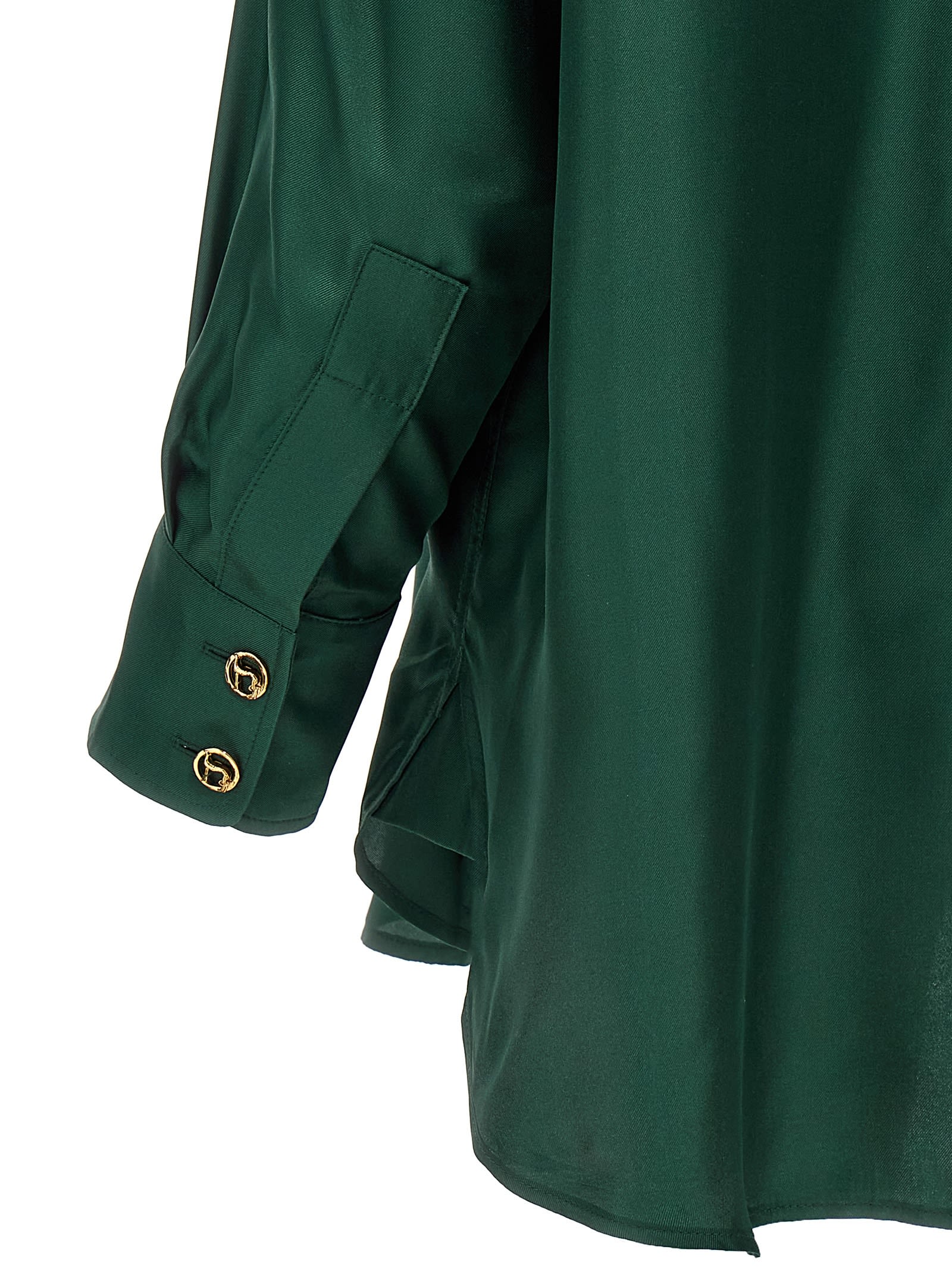 Shop Zimmermann Pavilion Shirt In Green